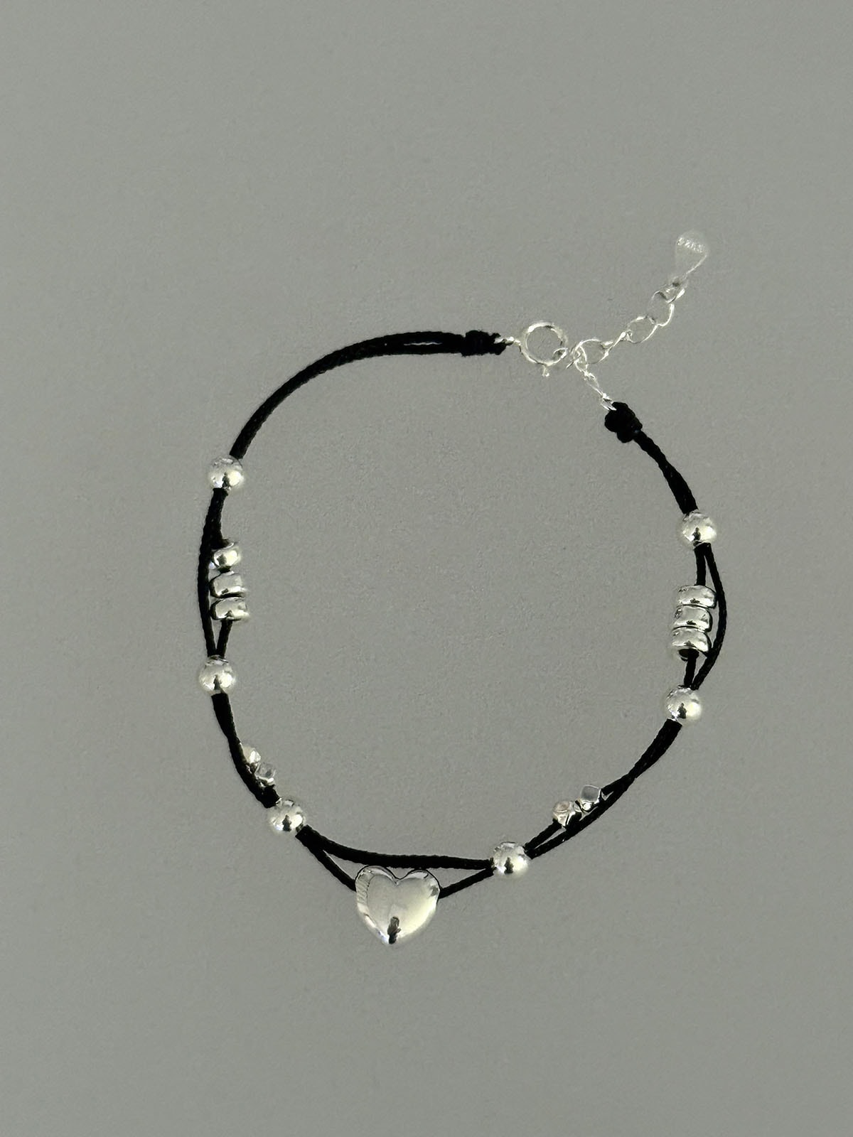 [925 Silver]Heart Code Bracelet