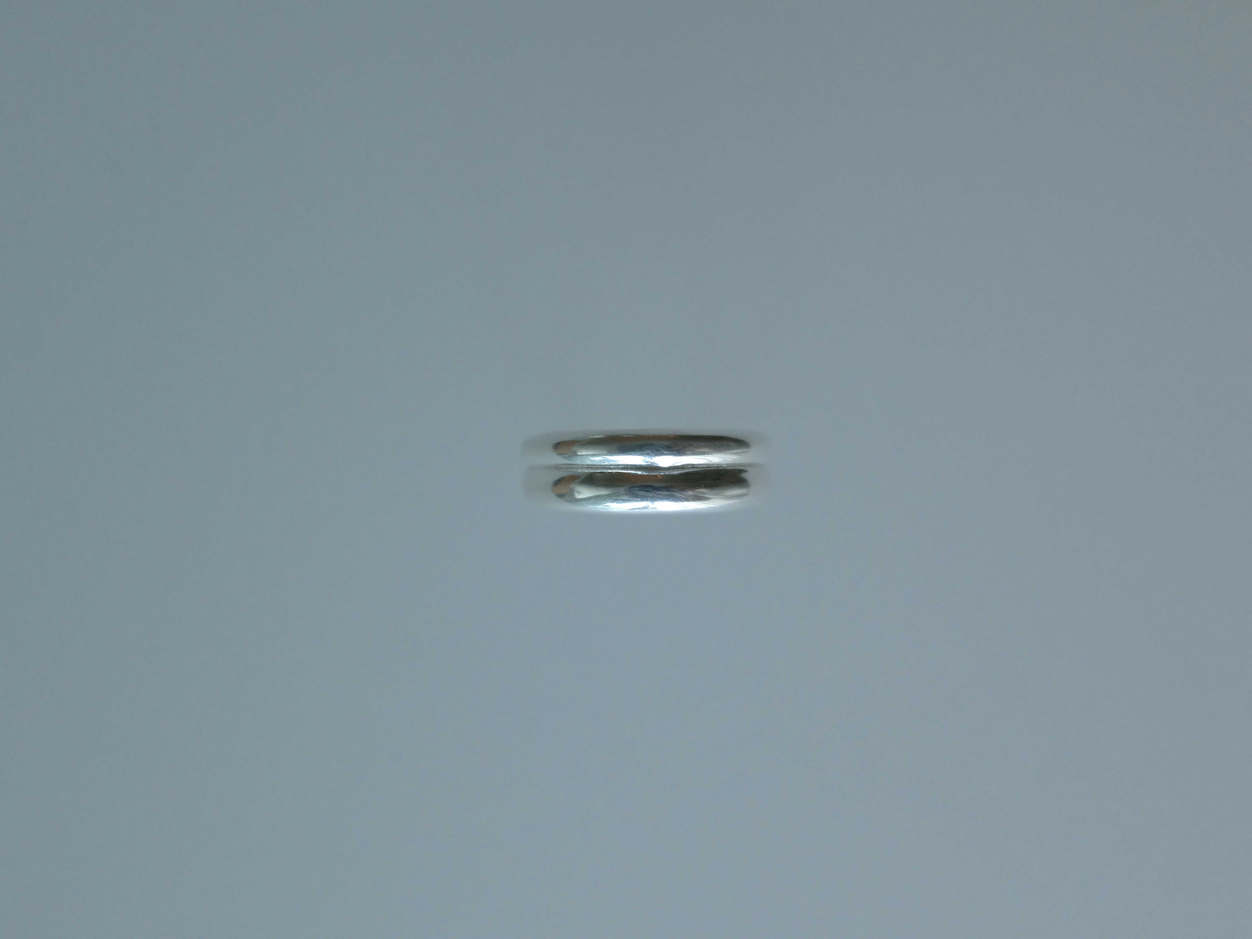 [925 Silver]Double-Layer Bold Open Ring