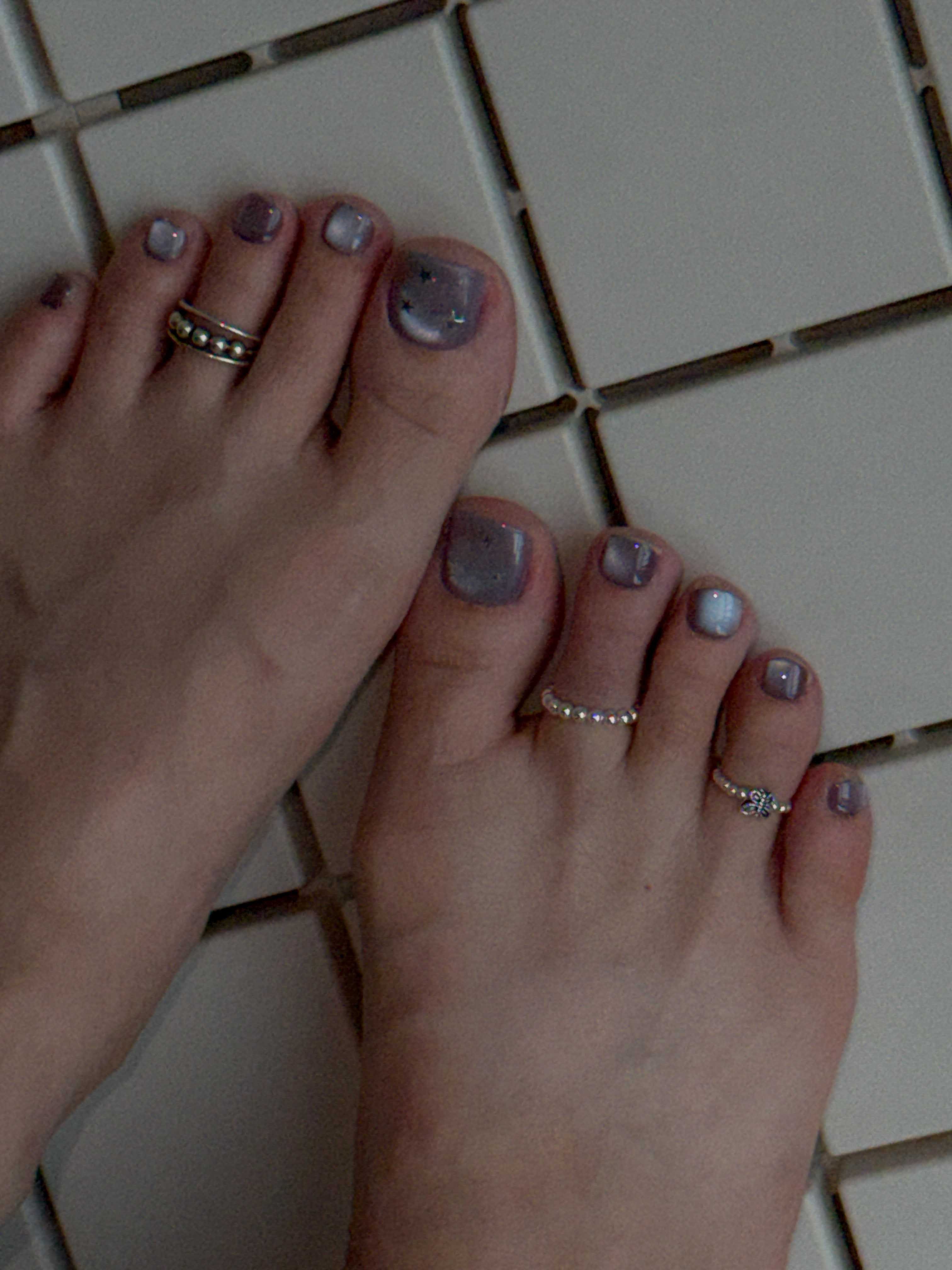 [925 Silver] Basic Ball Toe Ring