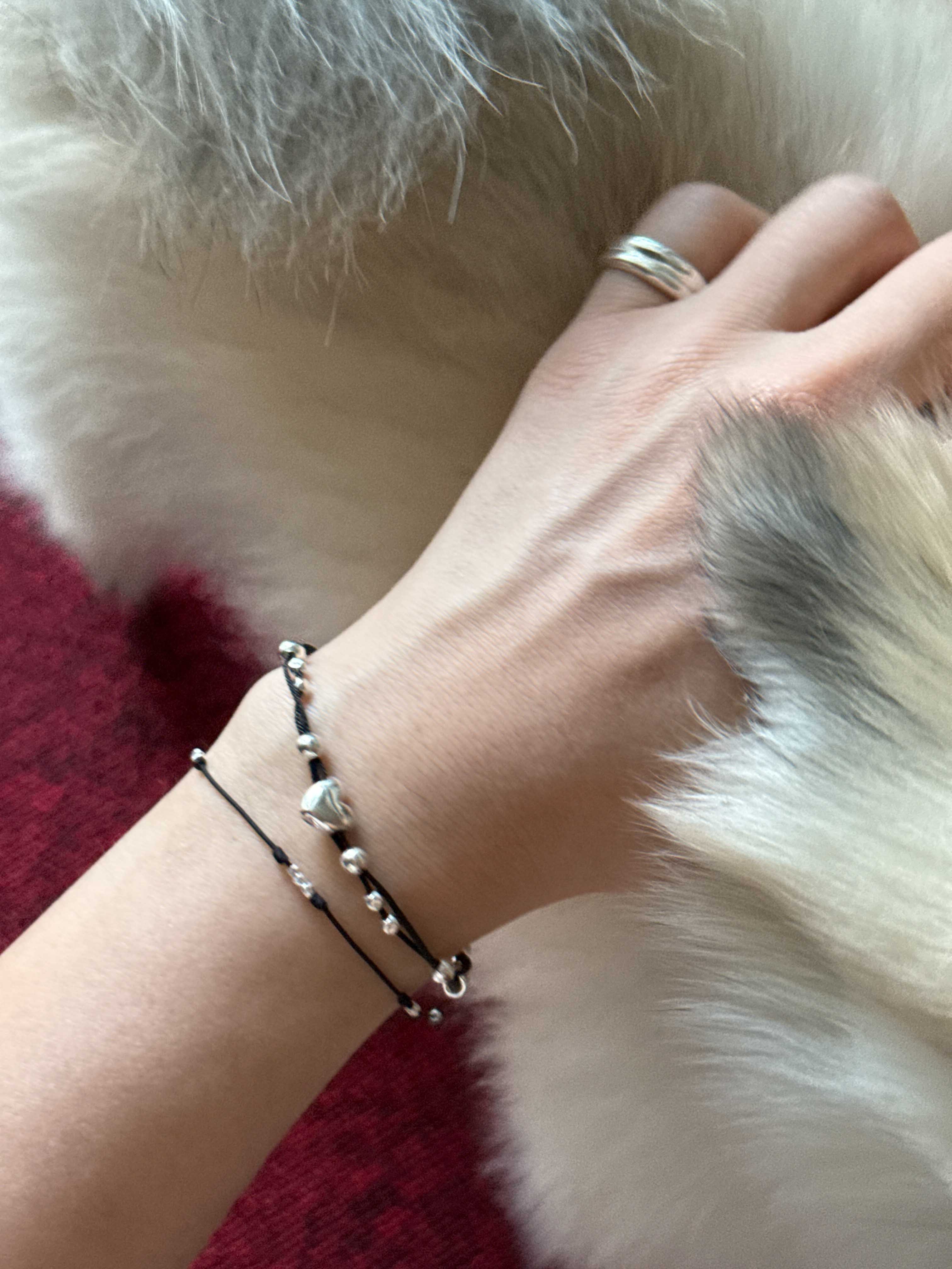 [925 Silver]Double-Layer Bold Open Ring
