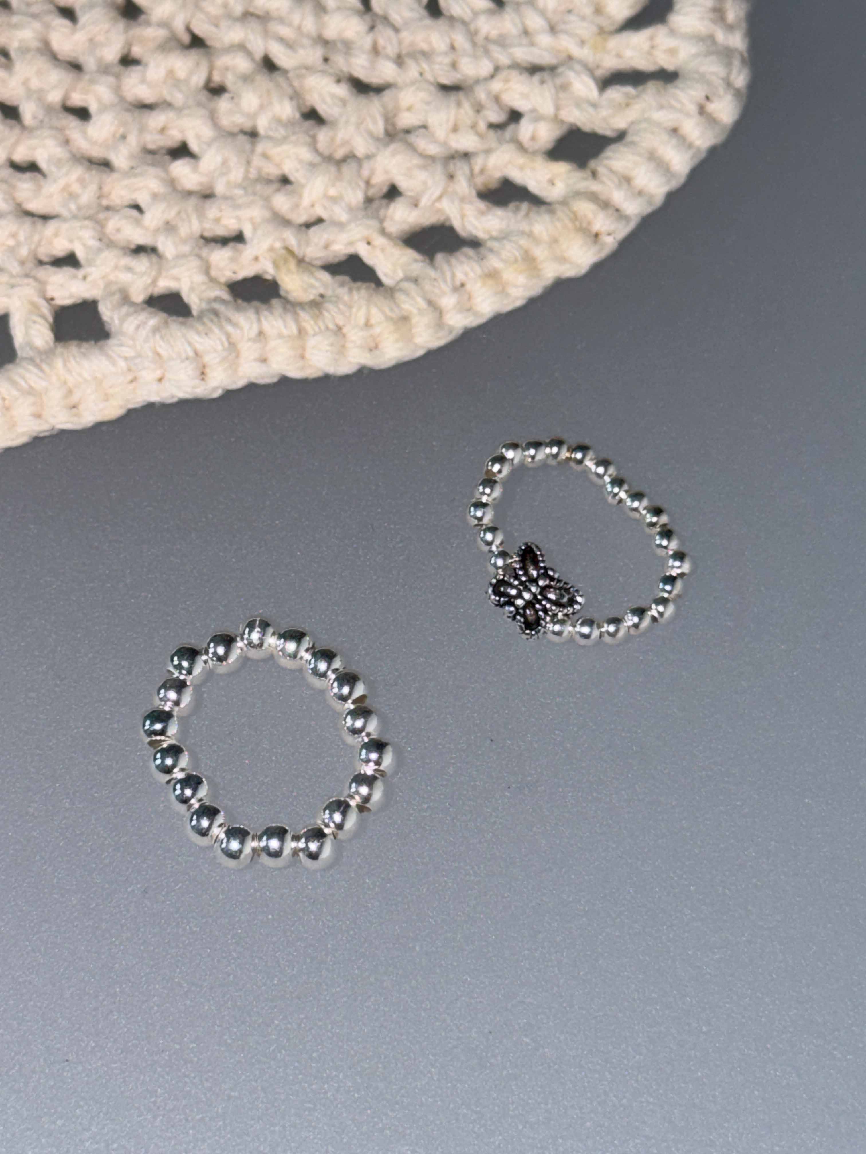 [925 Silver] Basic Ball Toe Ring