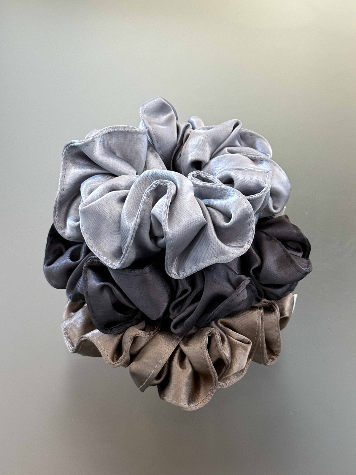 Cloud Satin Scrunchie