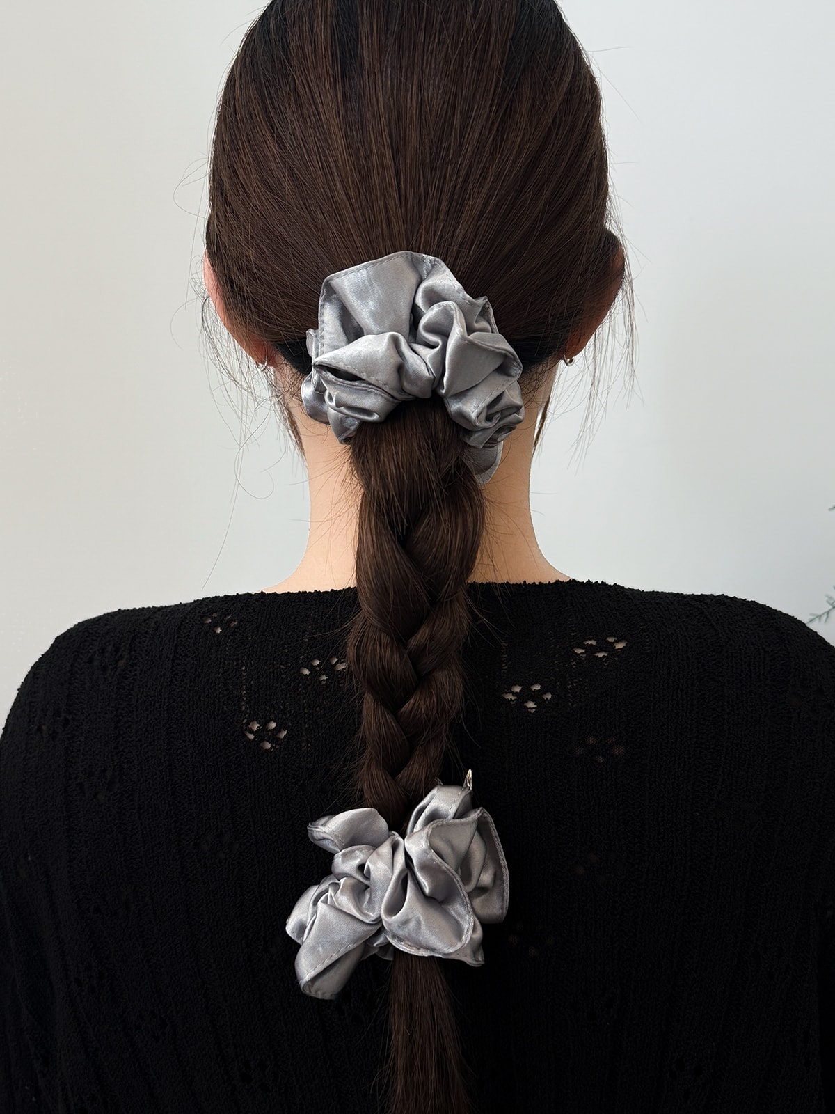 Cloud Satin Scrunchie