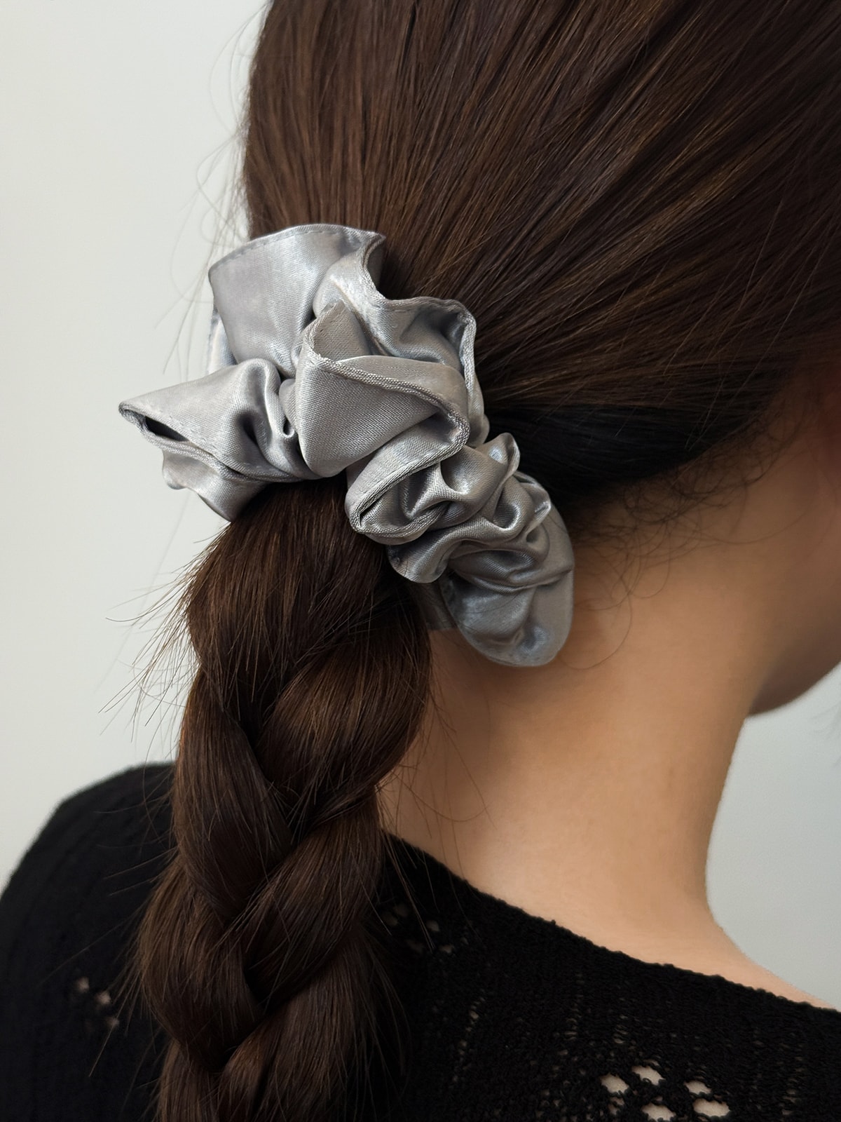 Cloud Satin Scrunchie