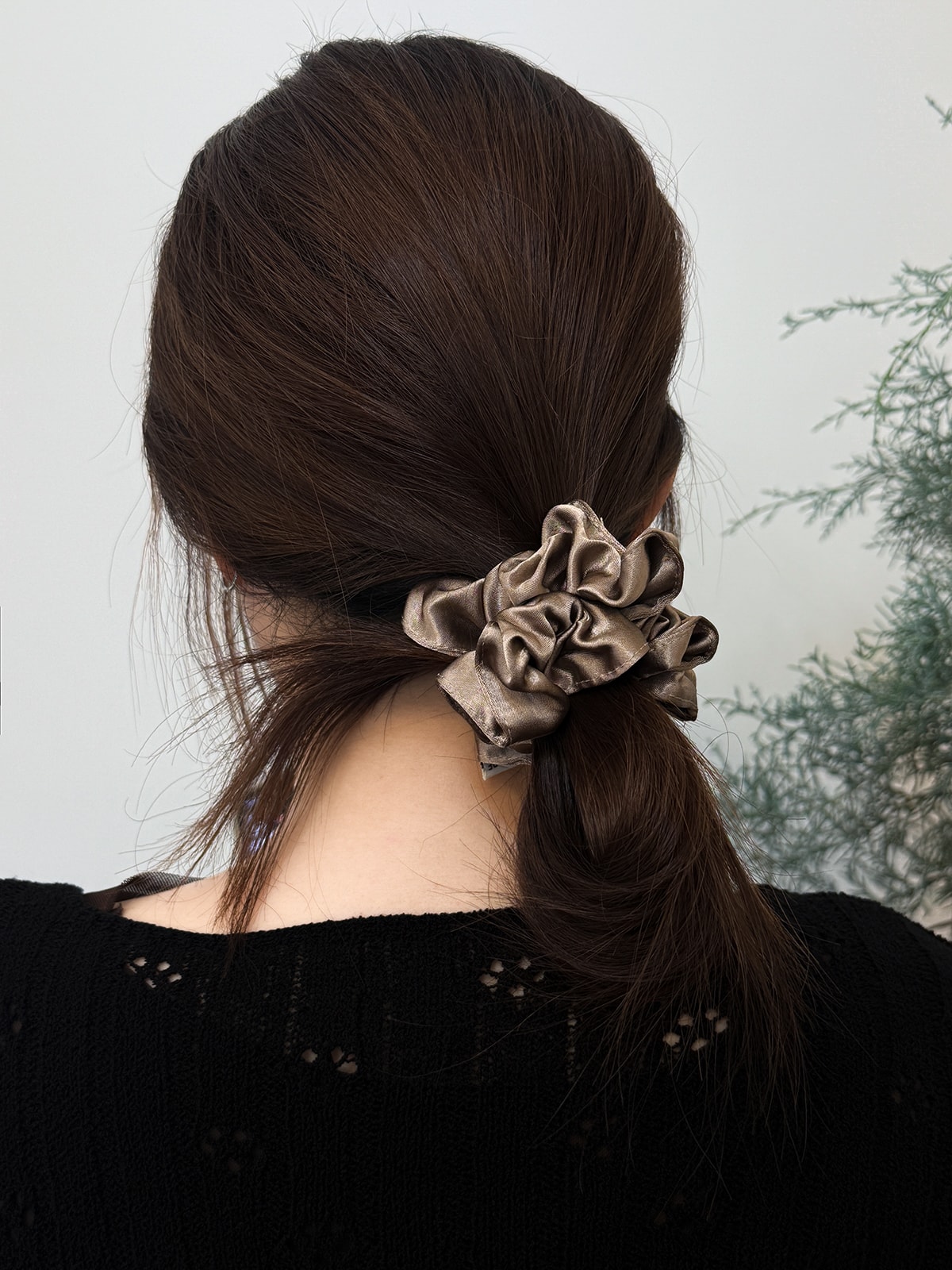 Cloud Satin Scrunchie