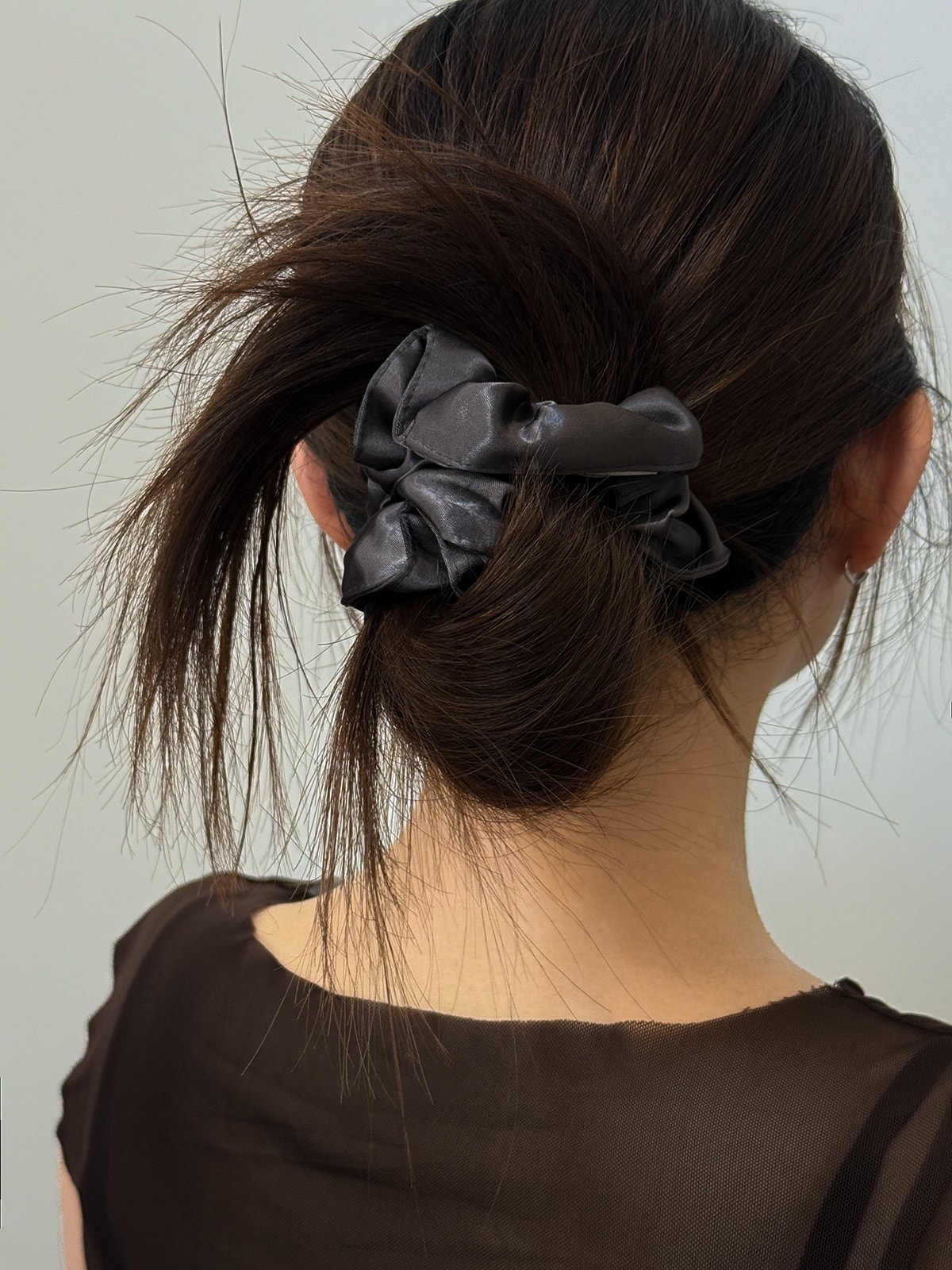 Cloud Satin Scrunchie
