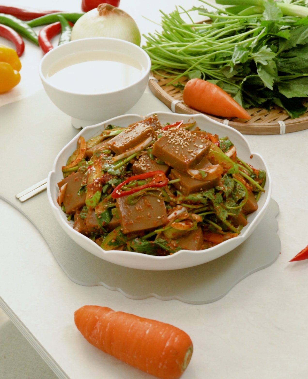 백자 꽃잎 메인접시 (대)