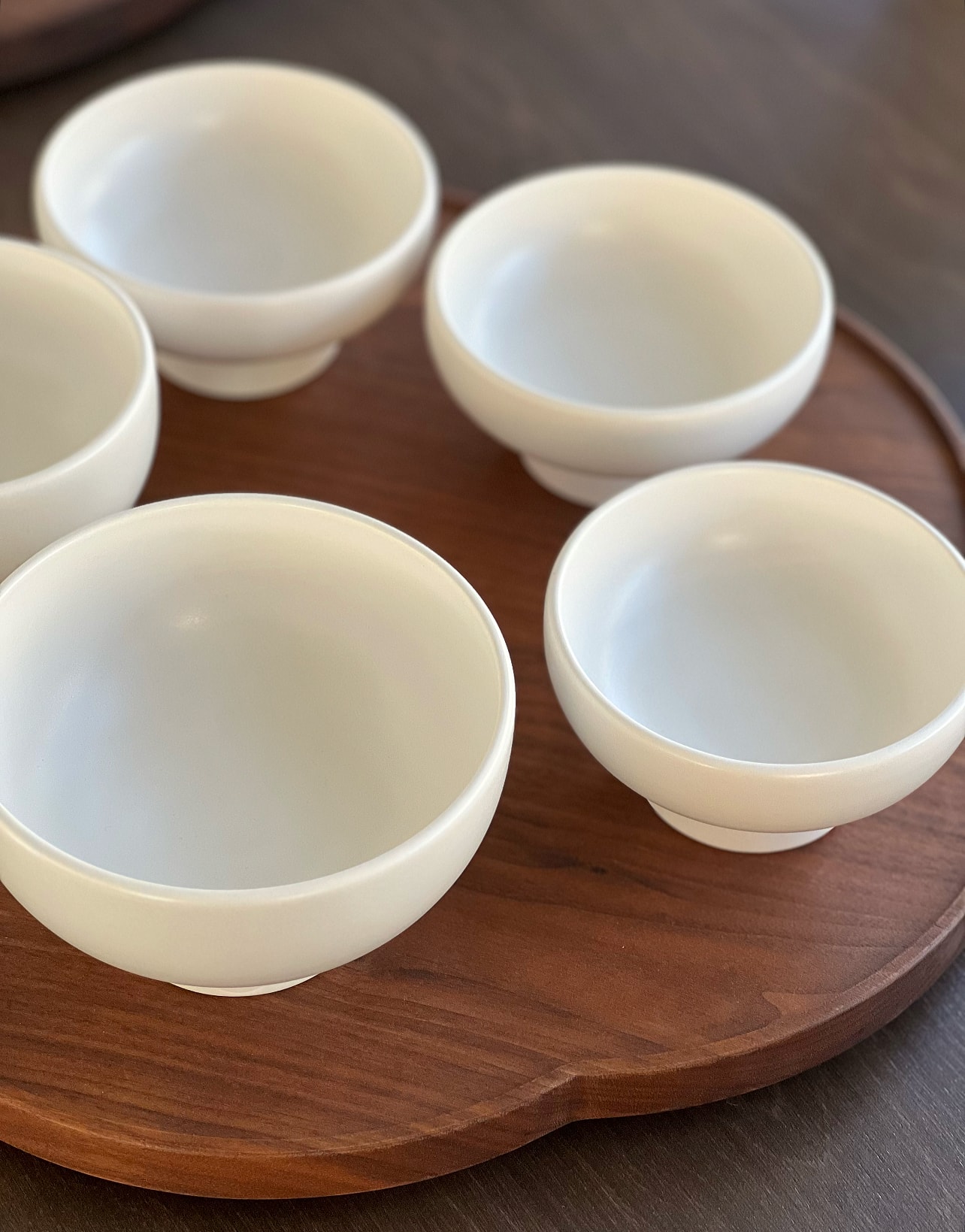 백자 높은굽 반상기 세트 (두가지 타입)