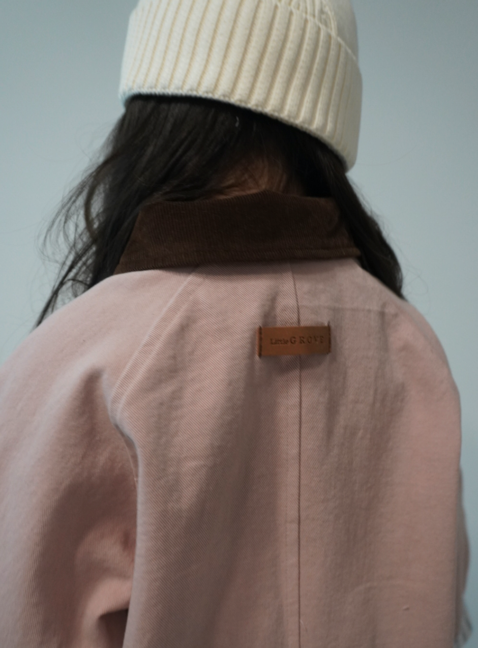 Atelier Work Jacket - Dusty Pink & Brown