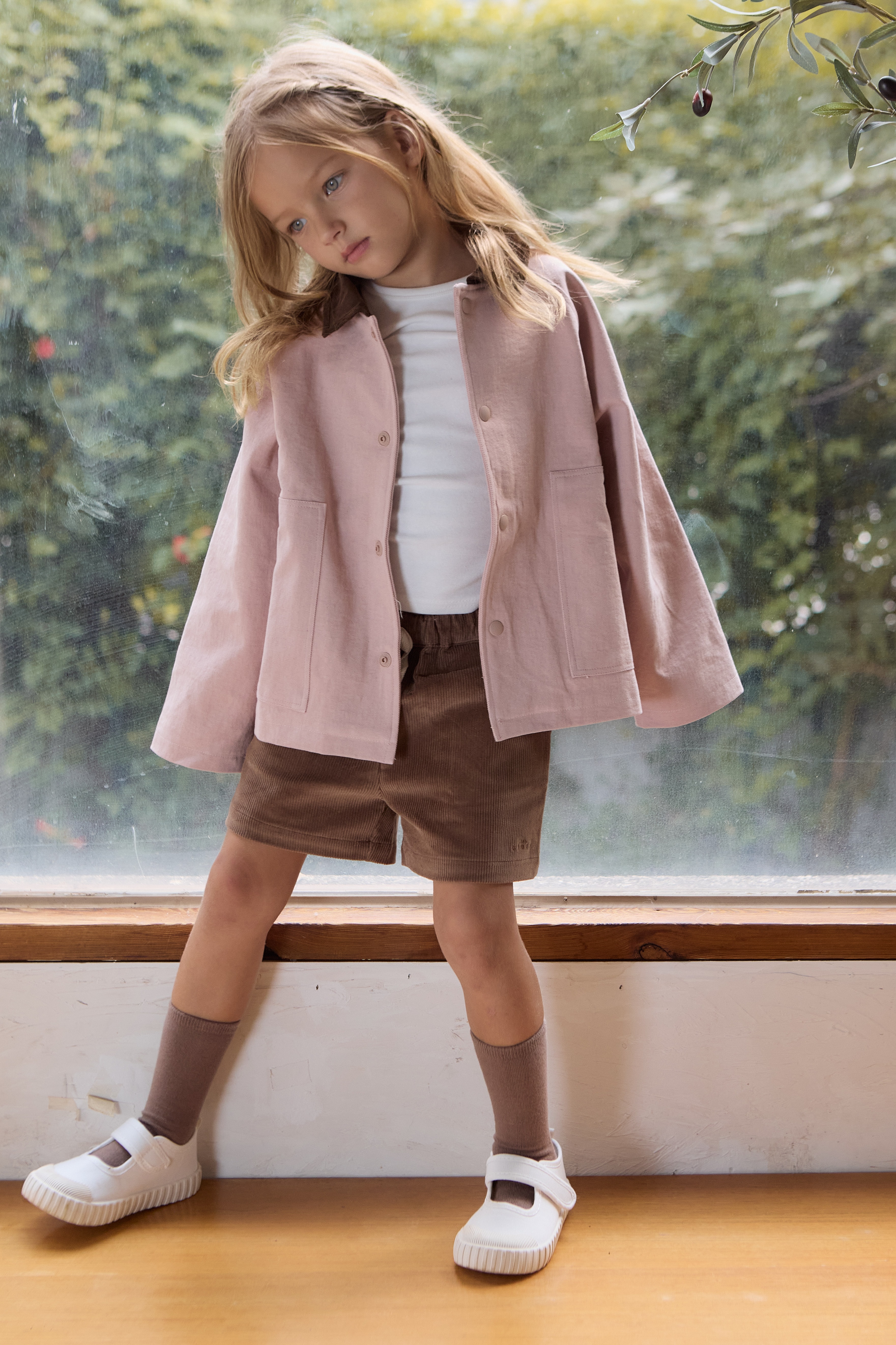 Atelier Work Jacket - Dusty Pink & Brown