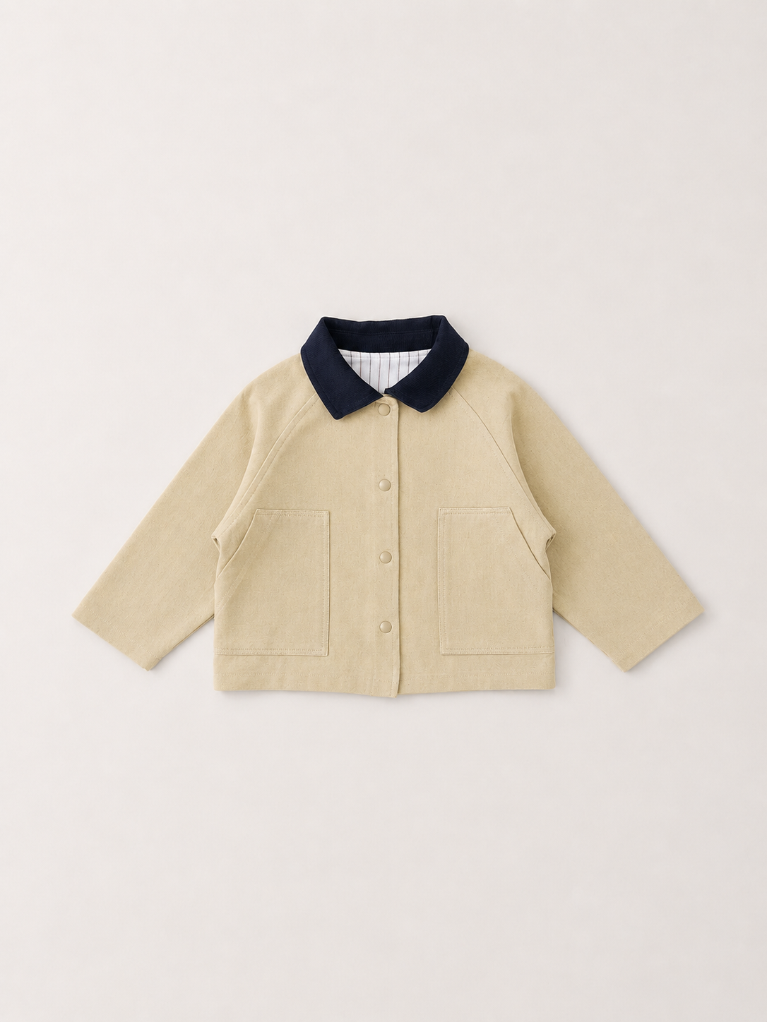 Atelier Work Jacket - Oatmeal & Navy