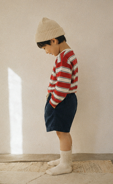 Rory Stripe Tee - Red