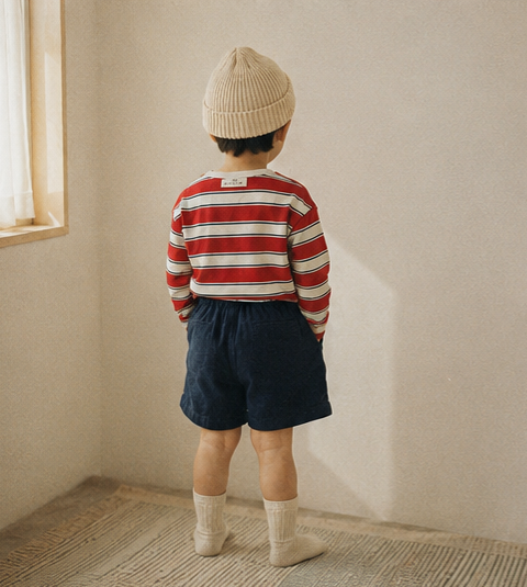Rory Stripe Tee - Red
