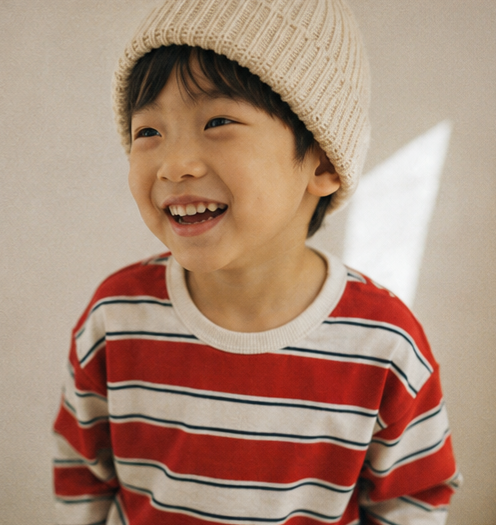 Rory Stripe Tee - Red