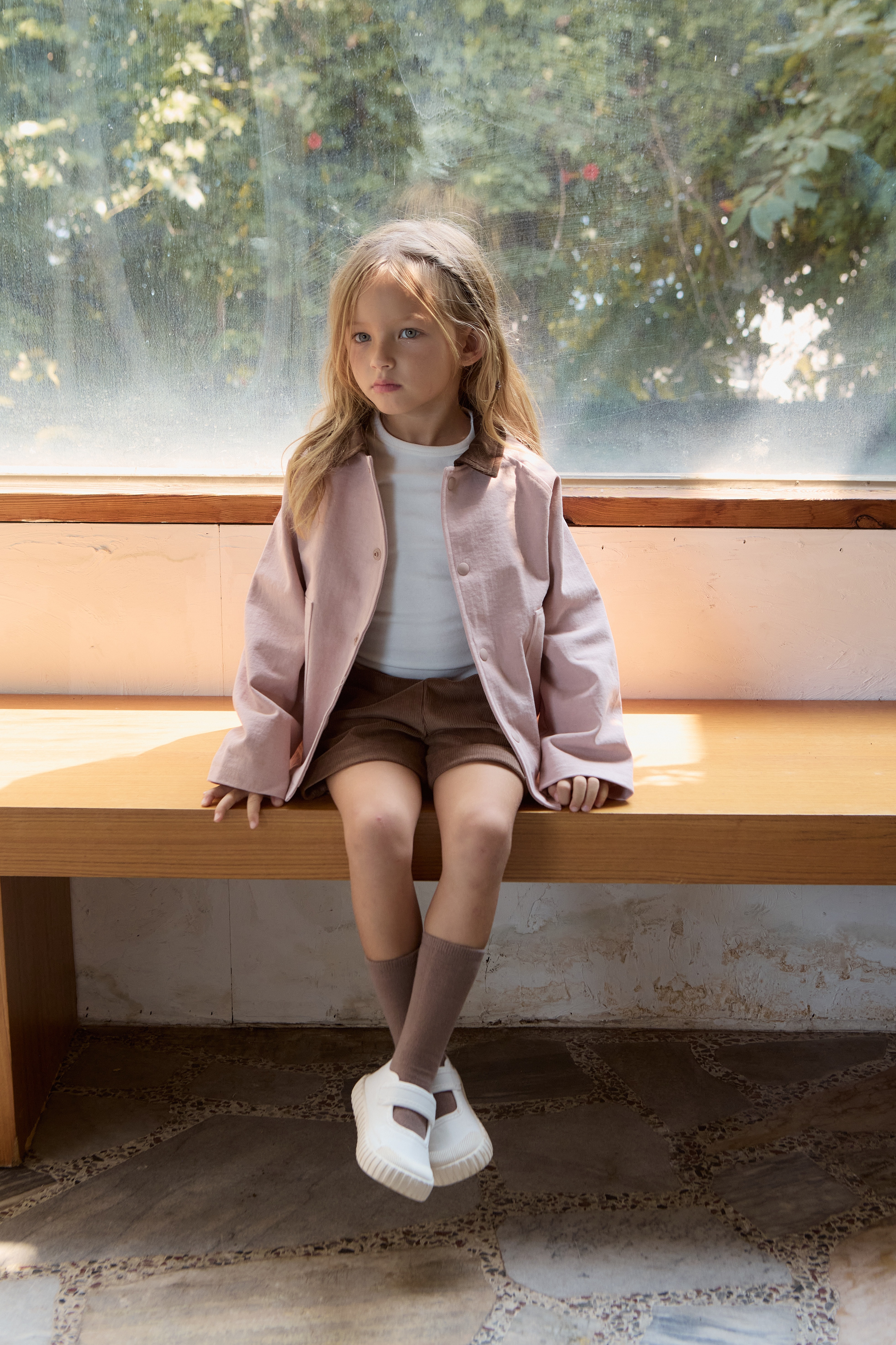 Atelier Work Jacket - Dusty Pink & Brown
