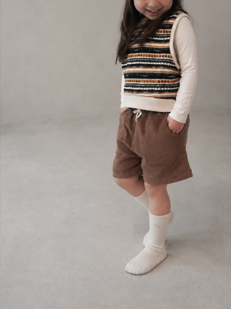 Oliver Cord Shorts - Brown