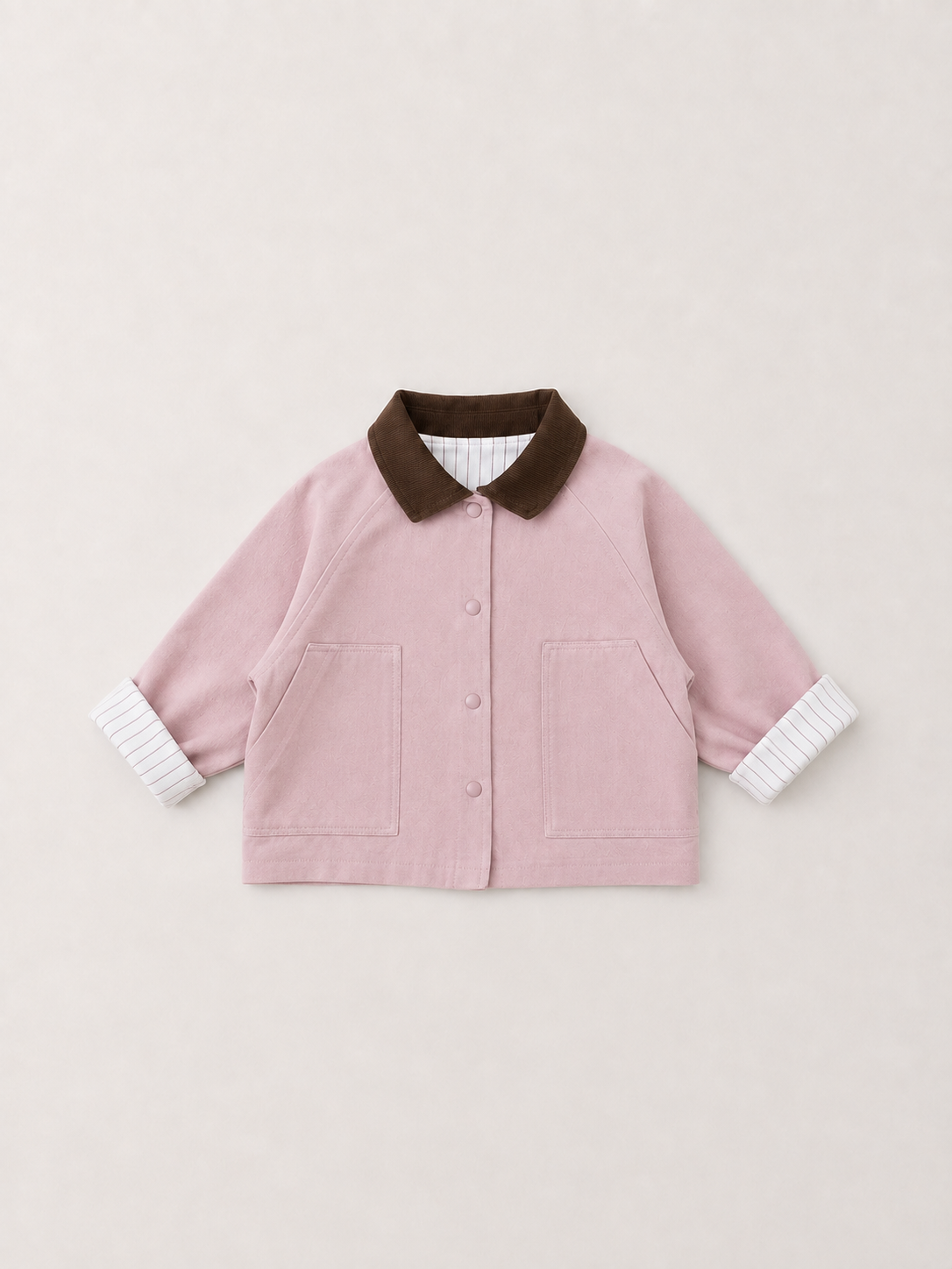 Atelier Work Jacket - Dusty Pink & Brown