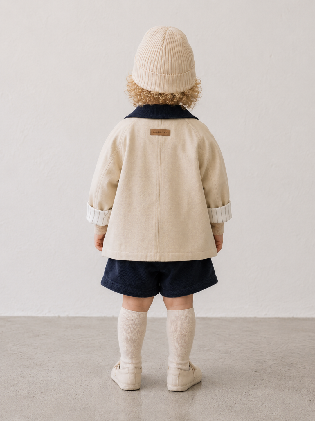 Atelier Work Jacket - Oatmeal & Navy