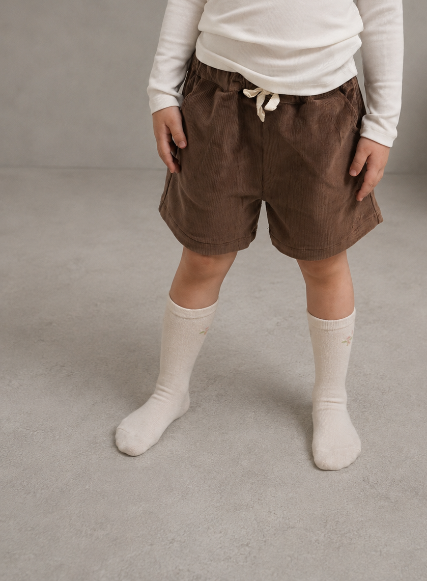 Oliver Cord Shorts - Brown