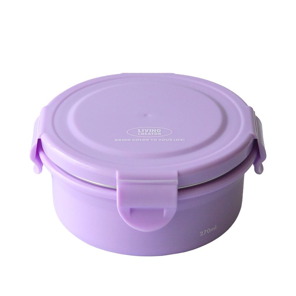 원형 지켜텐 270ml Lavender (실리콘 칸막이 불포함)