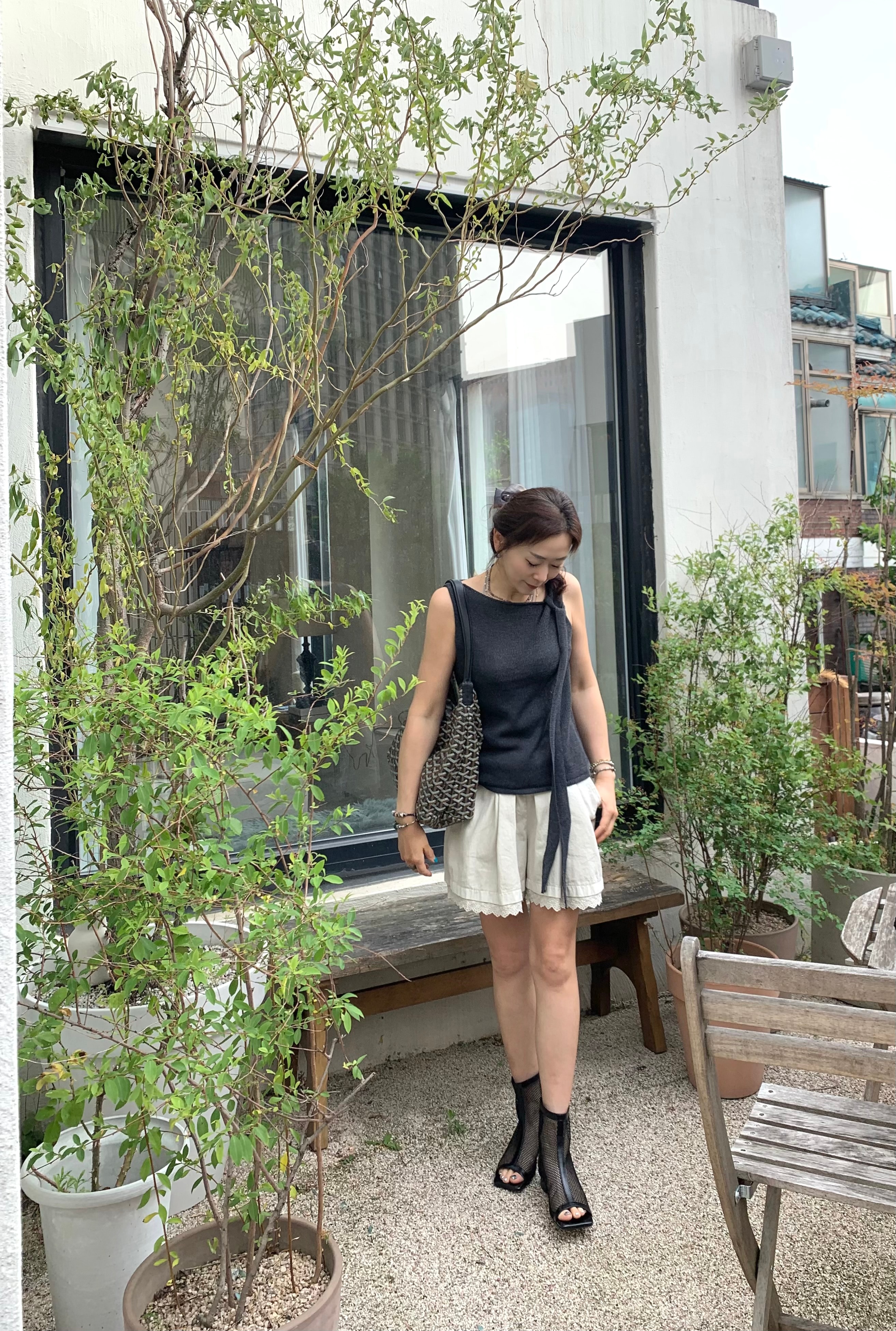 스카프 조끼