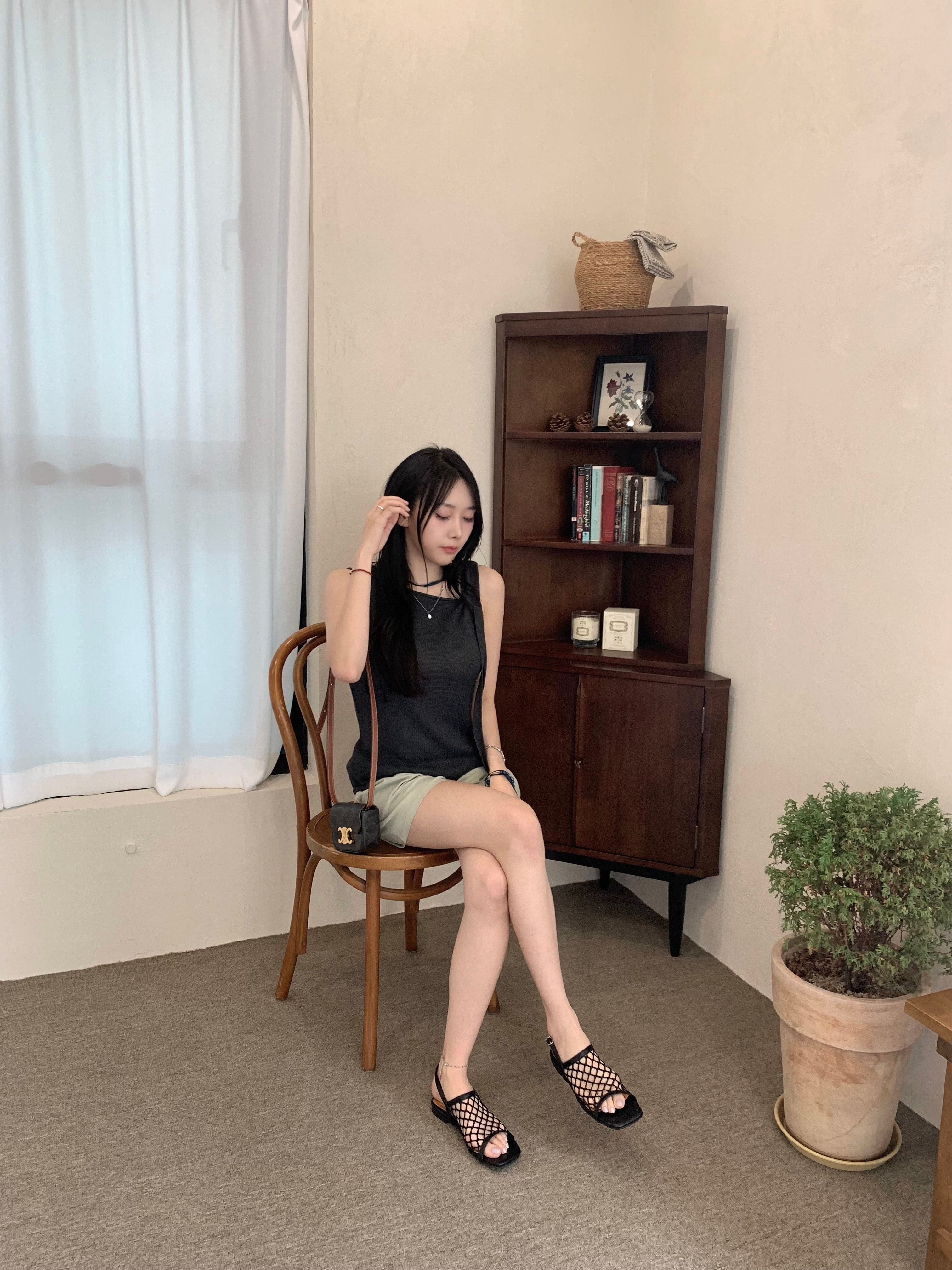 스카프 조끼