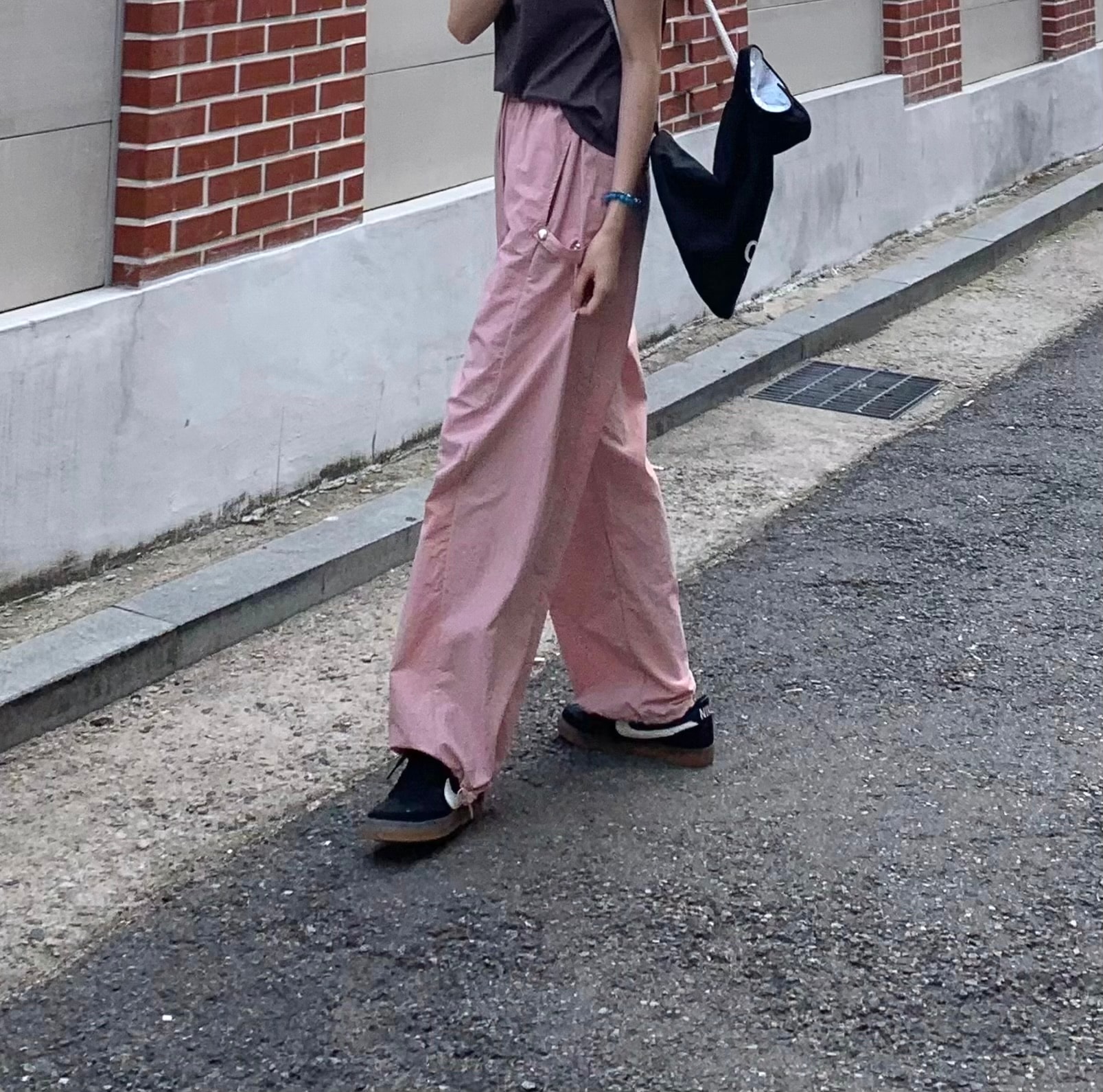 바스락 똑딱이 팬츠