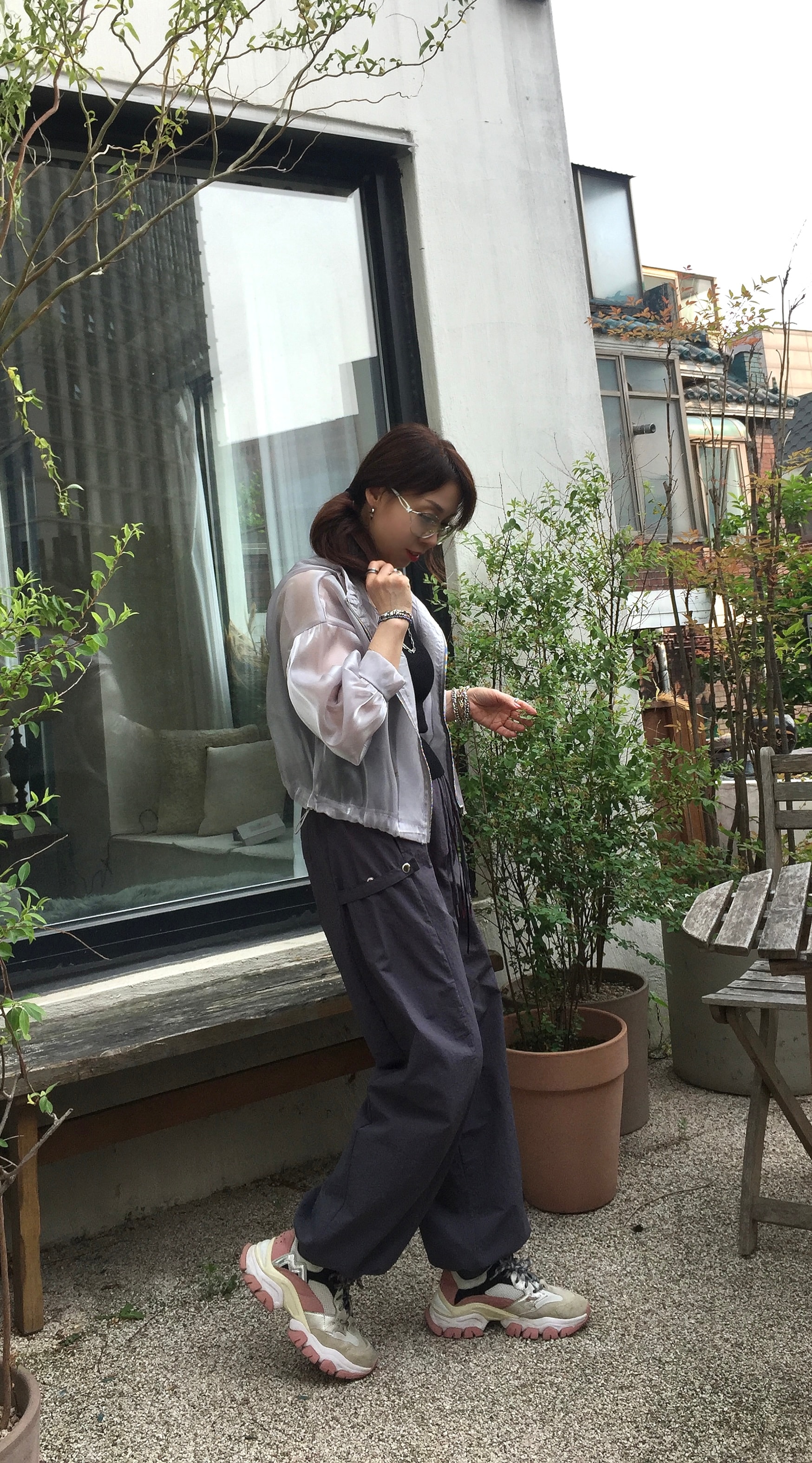 바스락 똑딱이 팬츠