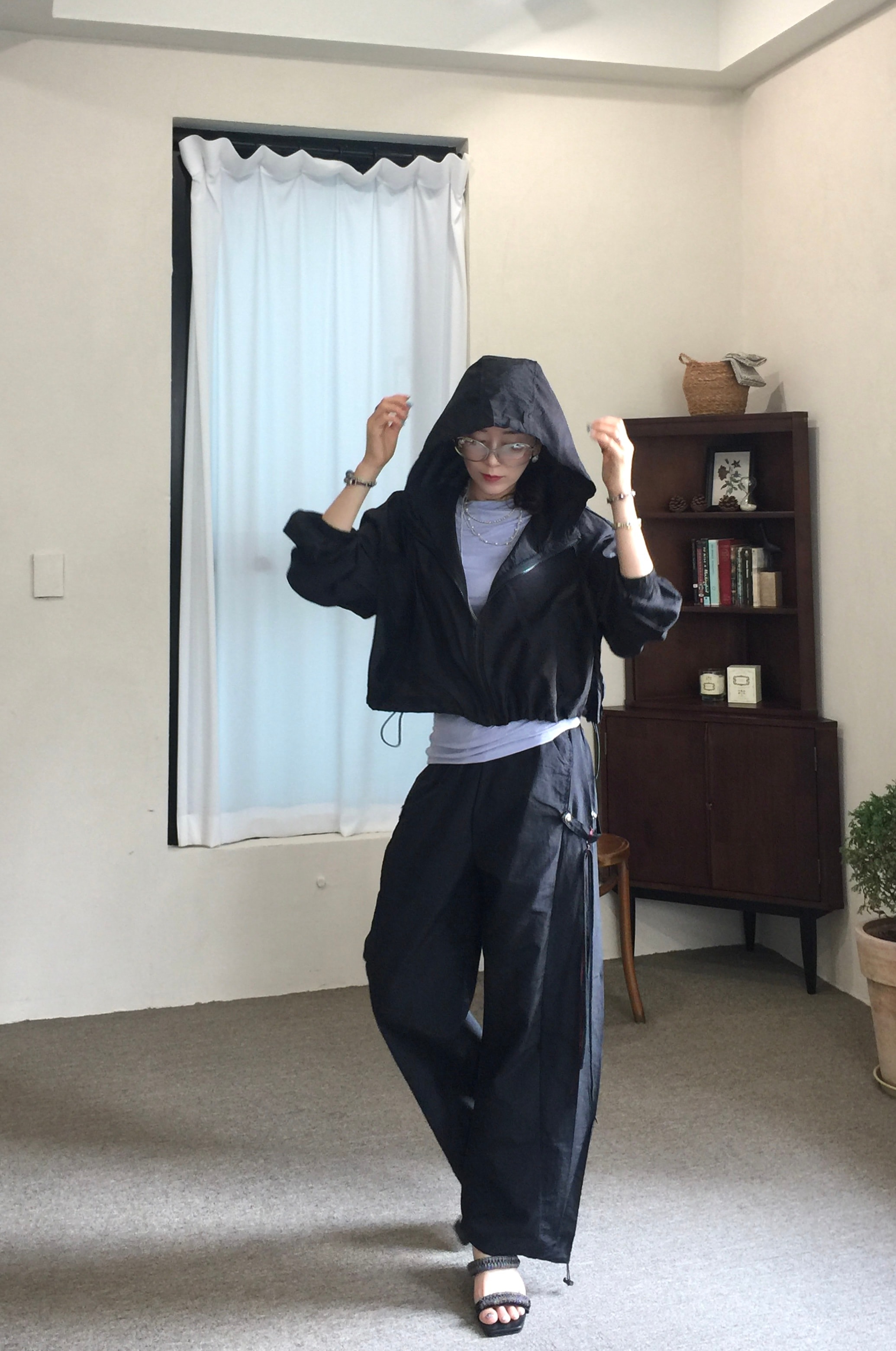 바스락 똑딱이 팬츠