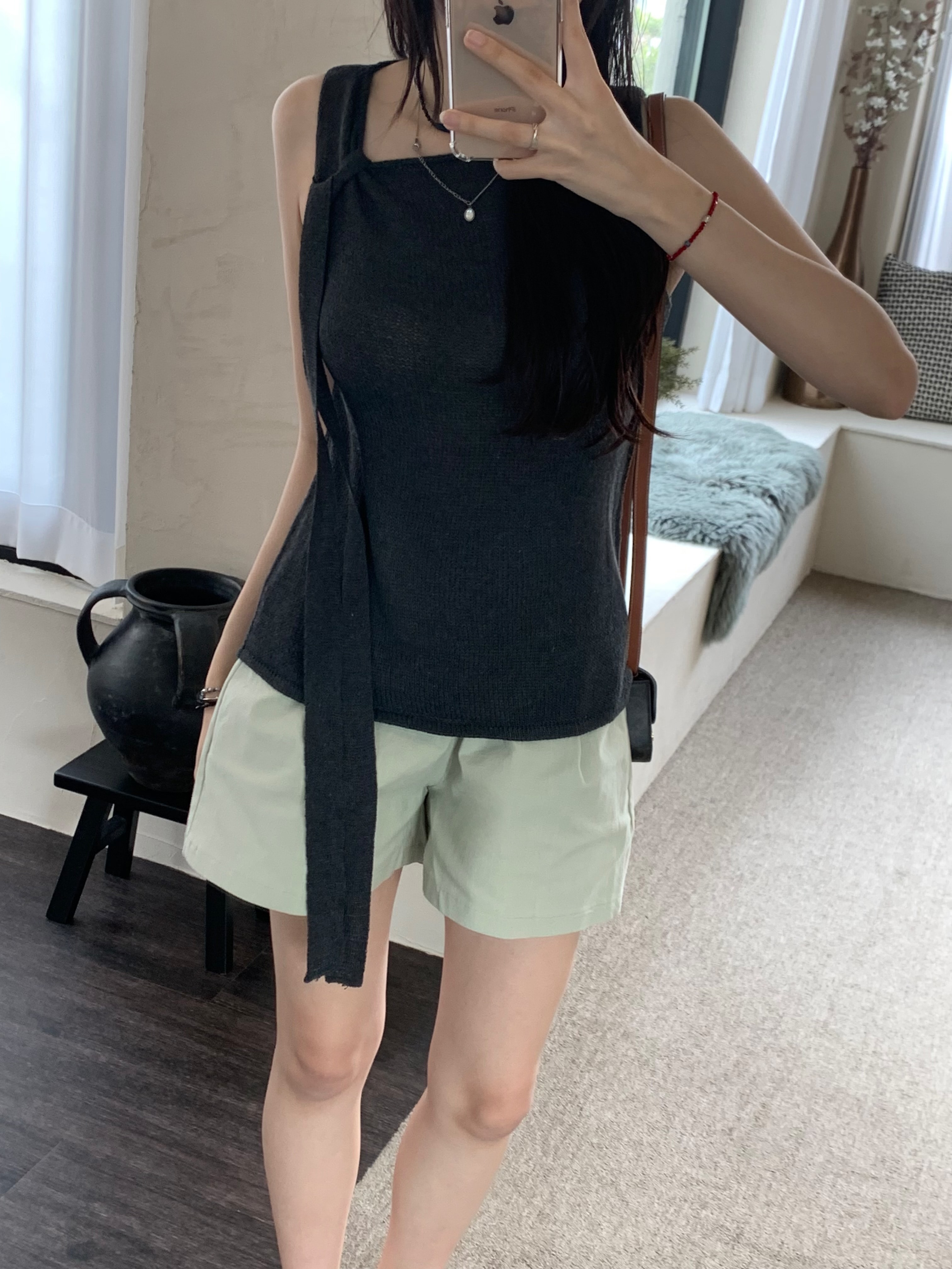 3부린넨스판팬츠