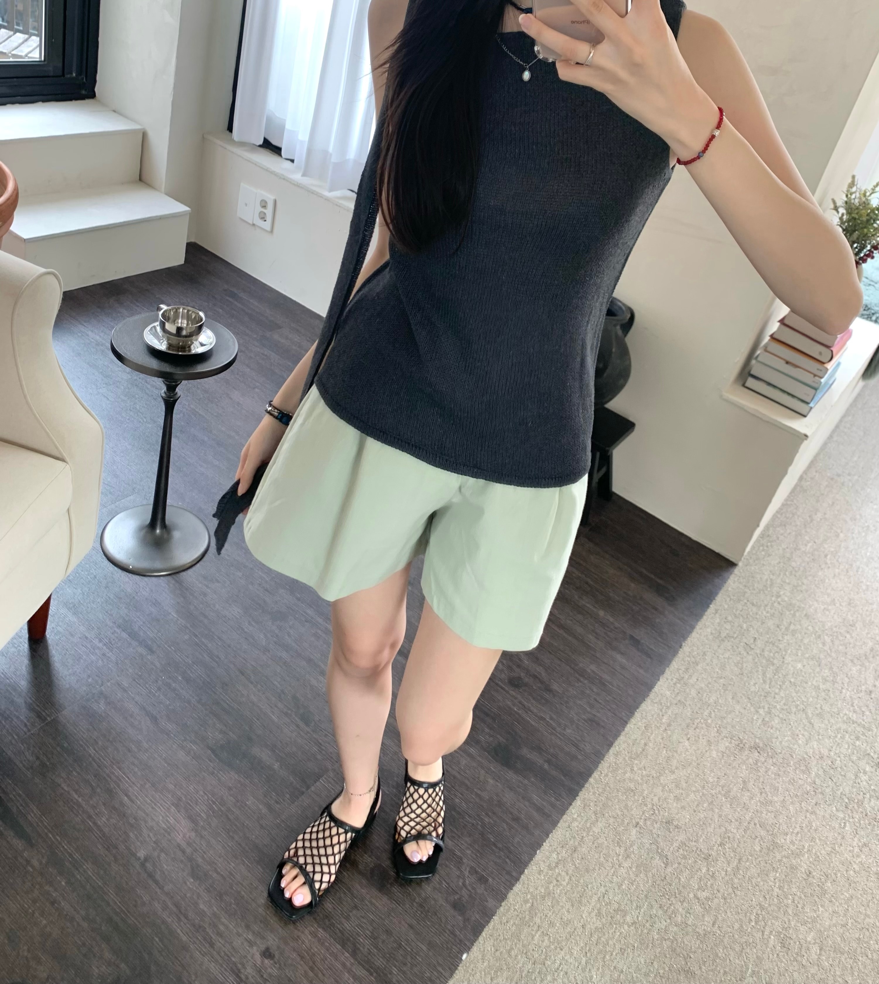 3부린넨스판팬츠
