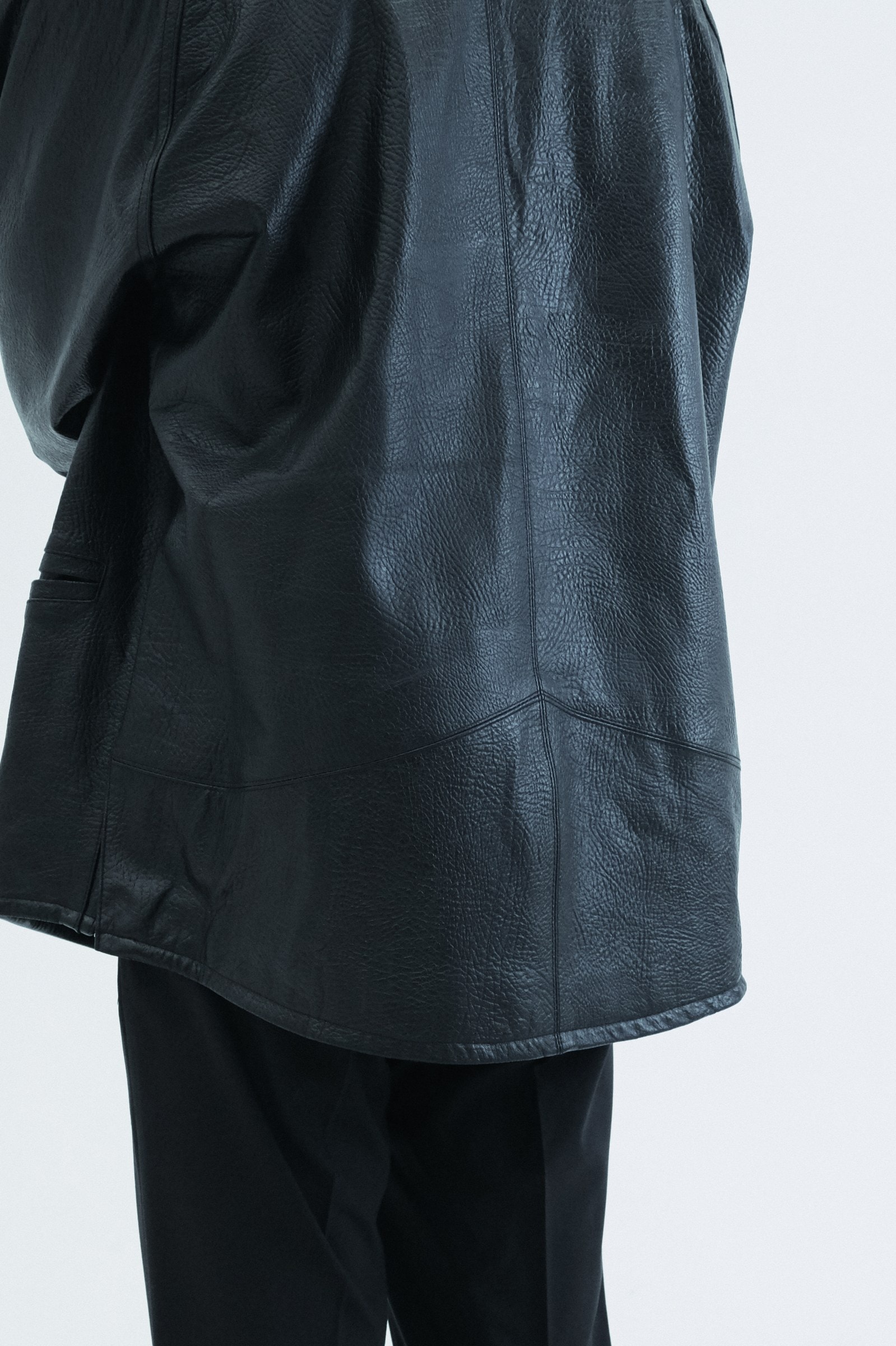 Leather Oversized Jacket