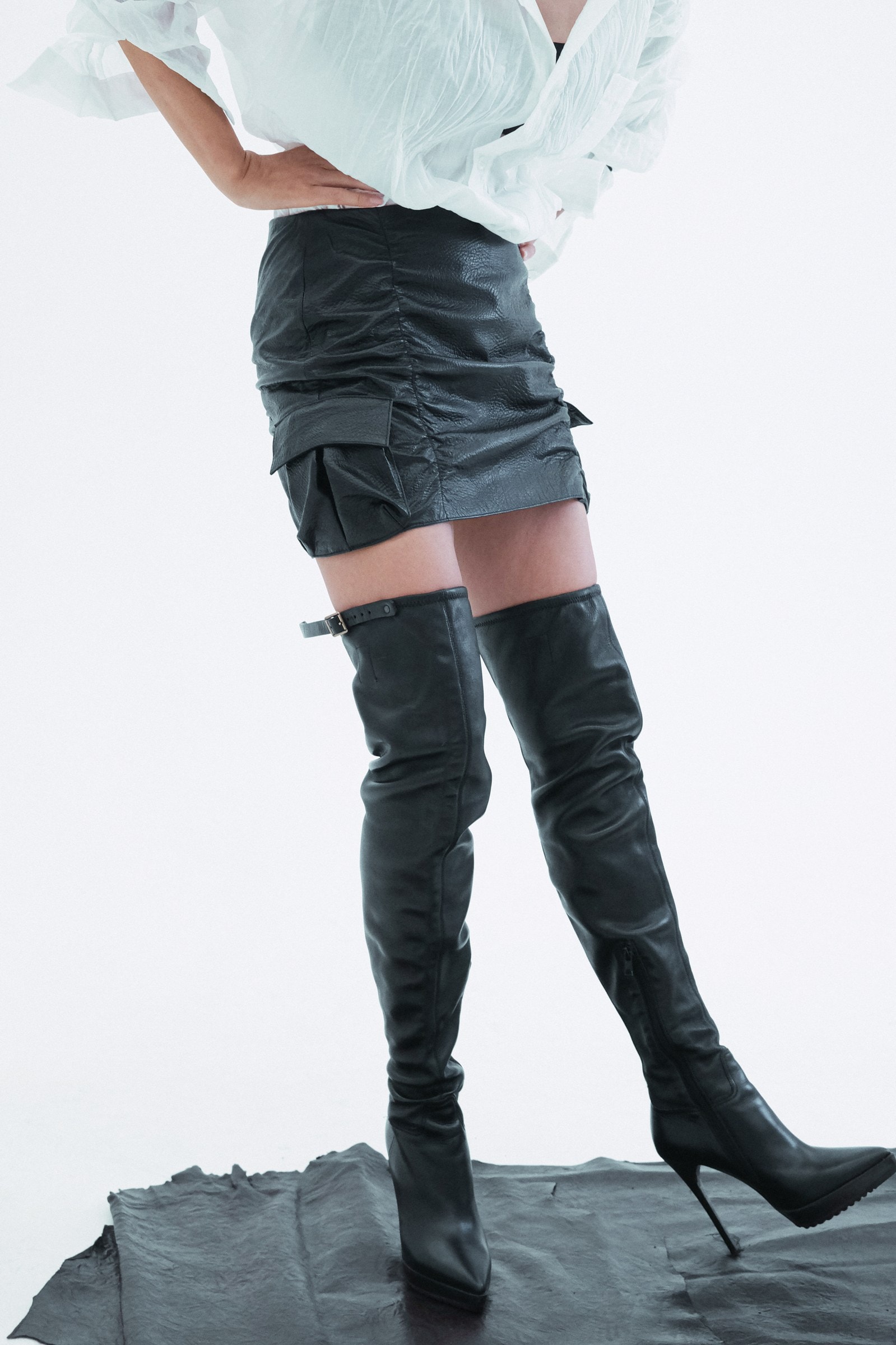 Leather Mini Skirt