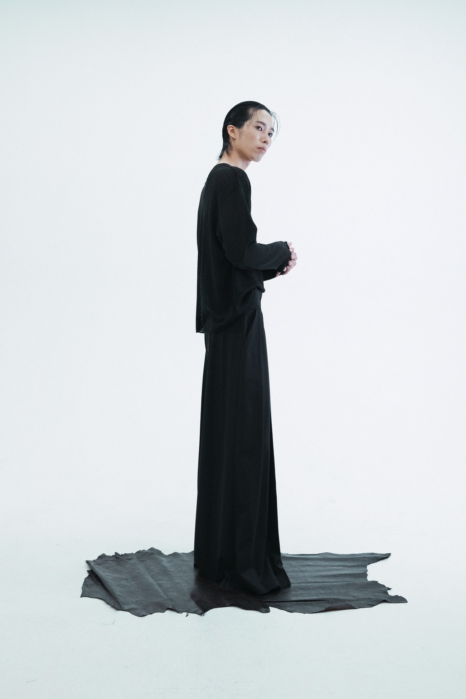 Worsted Wide Flare Pants