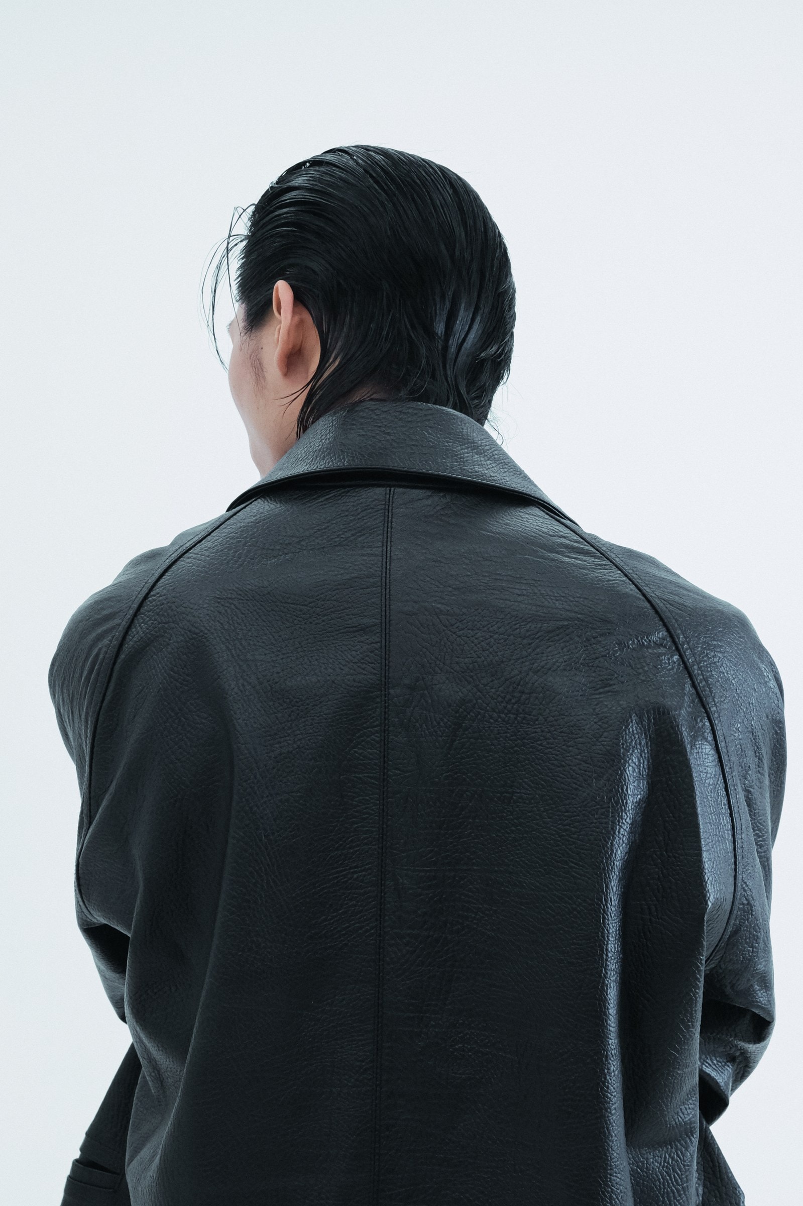 Leather Oversized Jacket