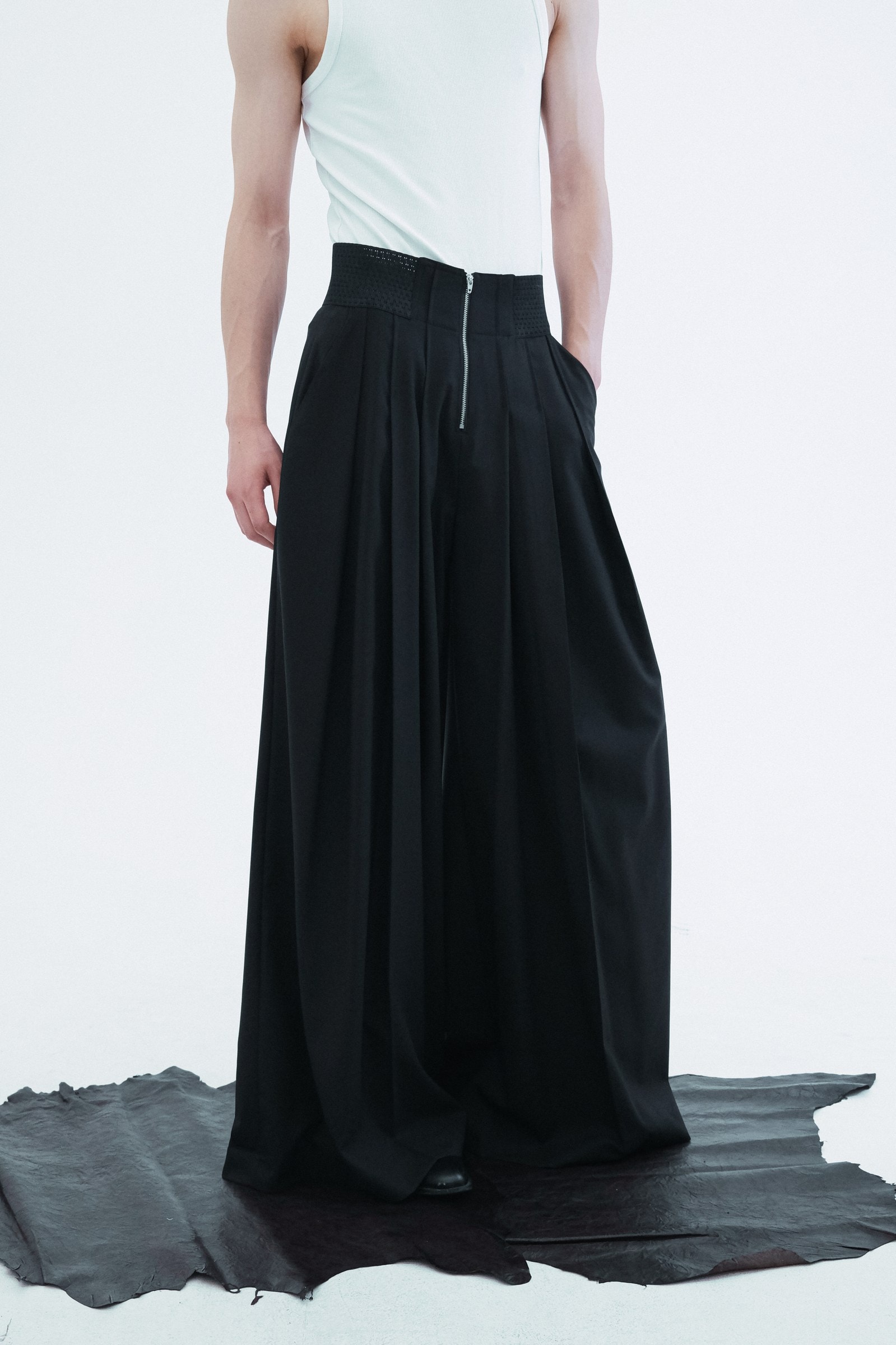 Worsted Wide Flare Pants