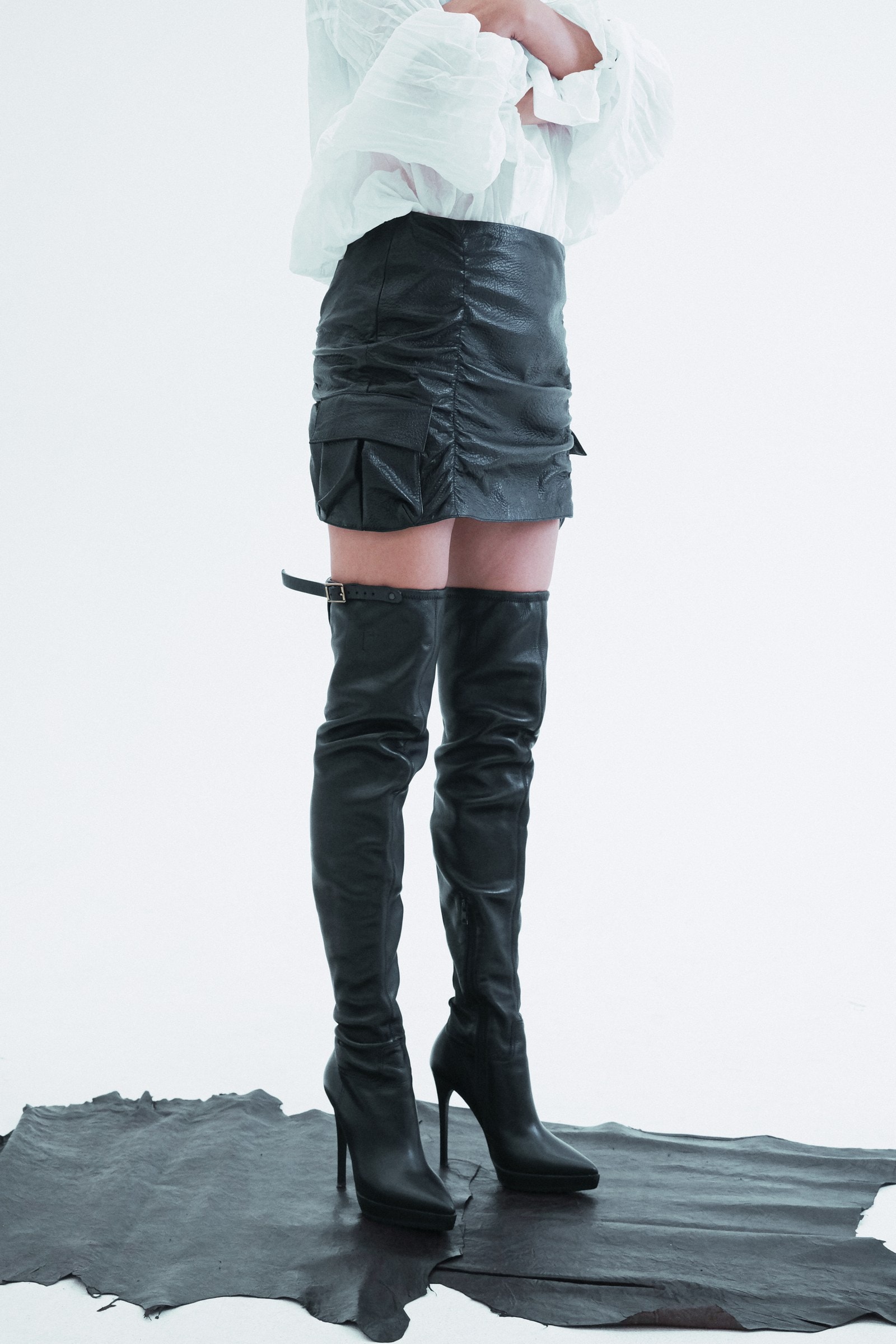 Leather Mini Skirt