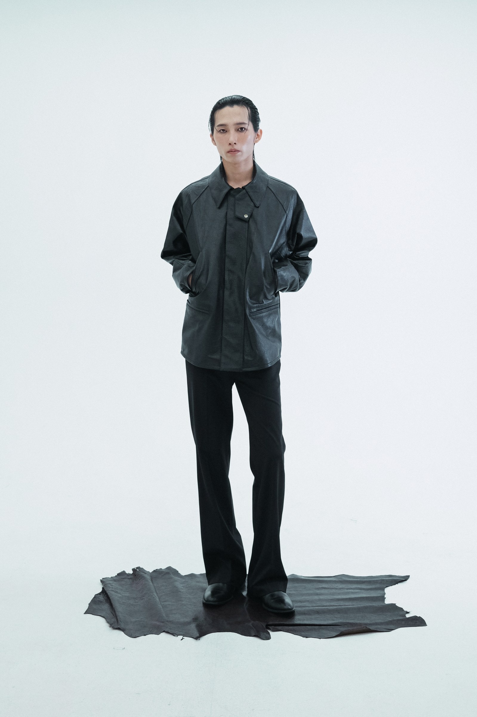 Leather Oversized Jacket
