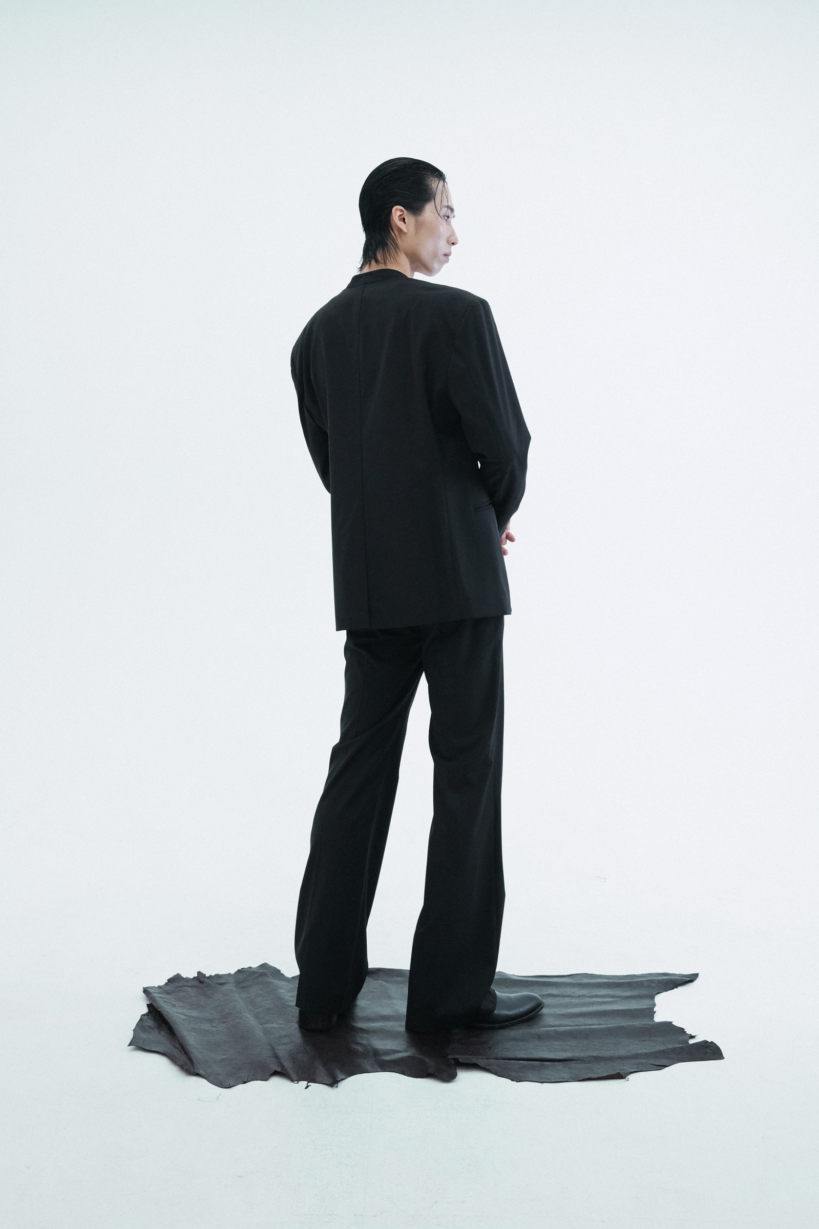 Worsted Slim-Waist Zip-Up Jacket
