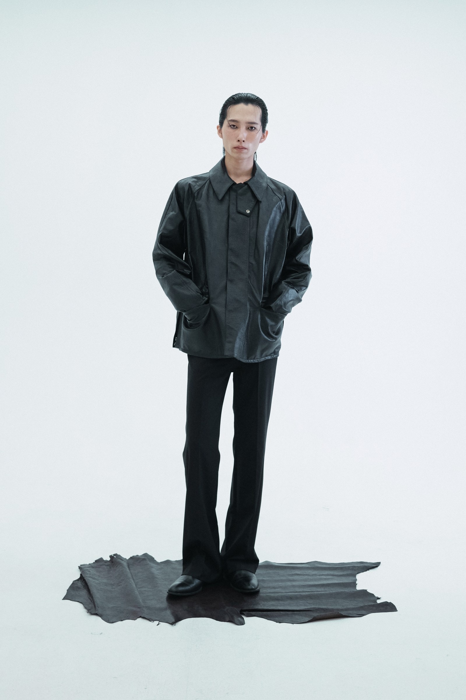 Leather Oversized Jacket