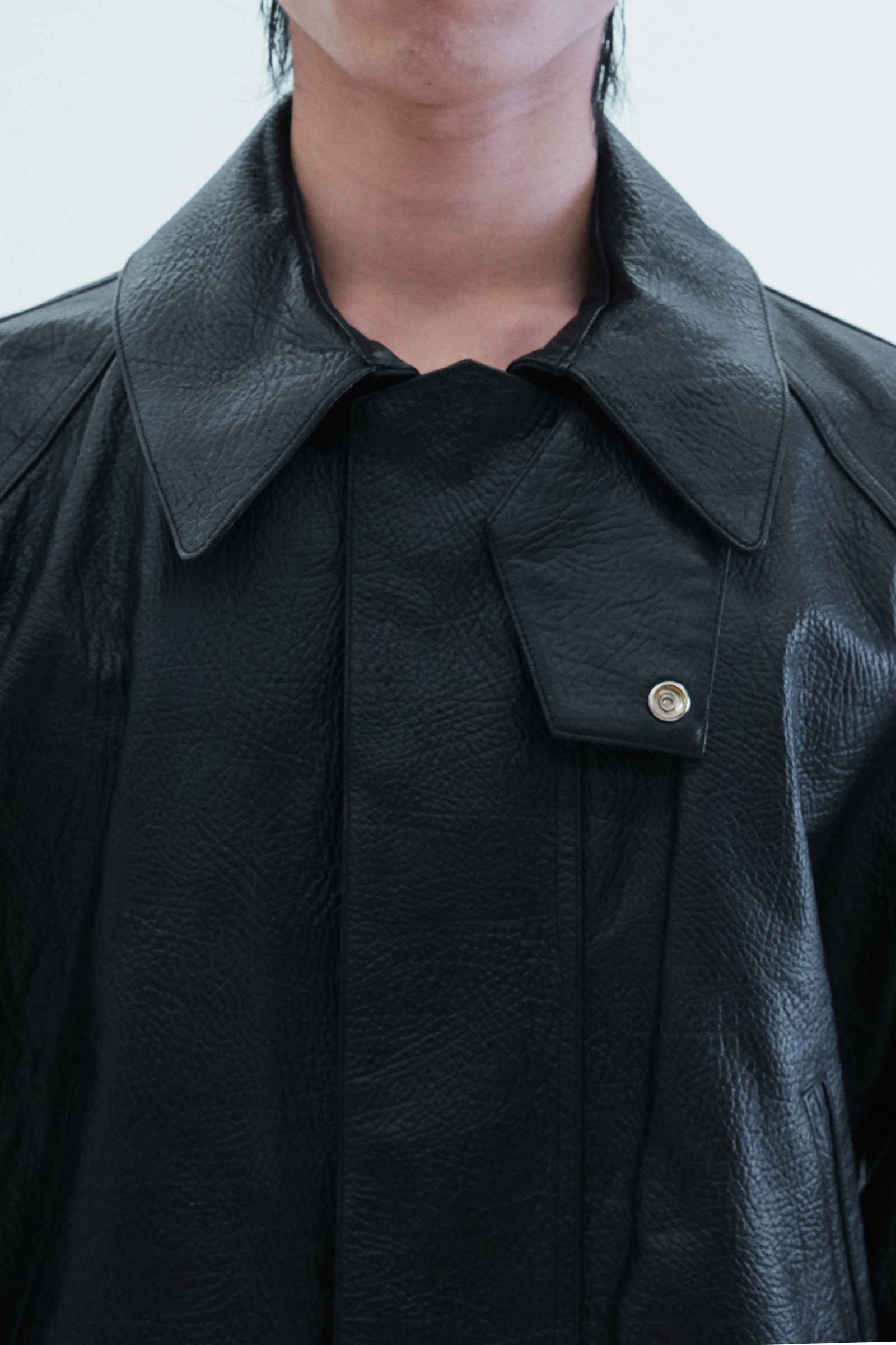 Leather Oversized Jacket