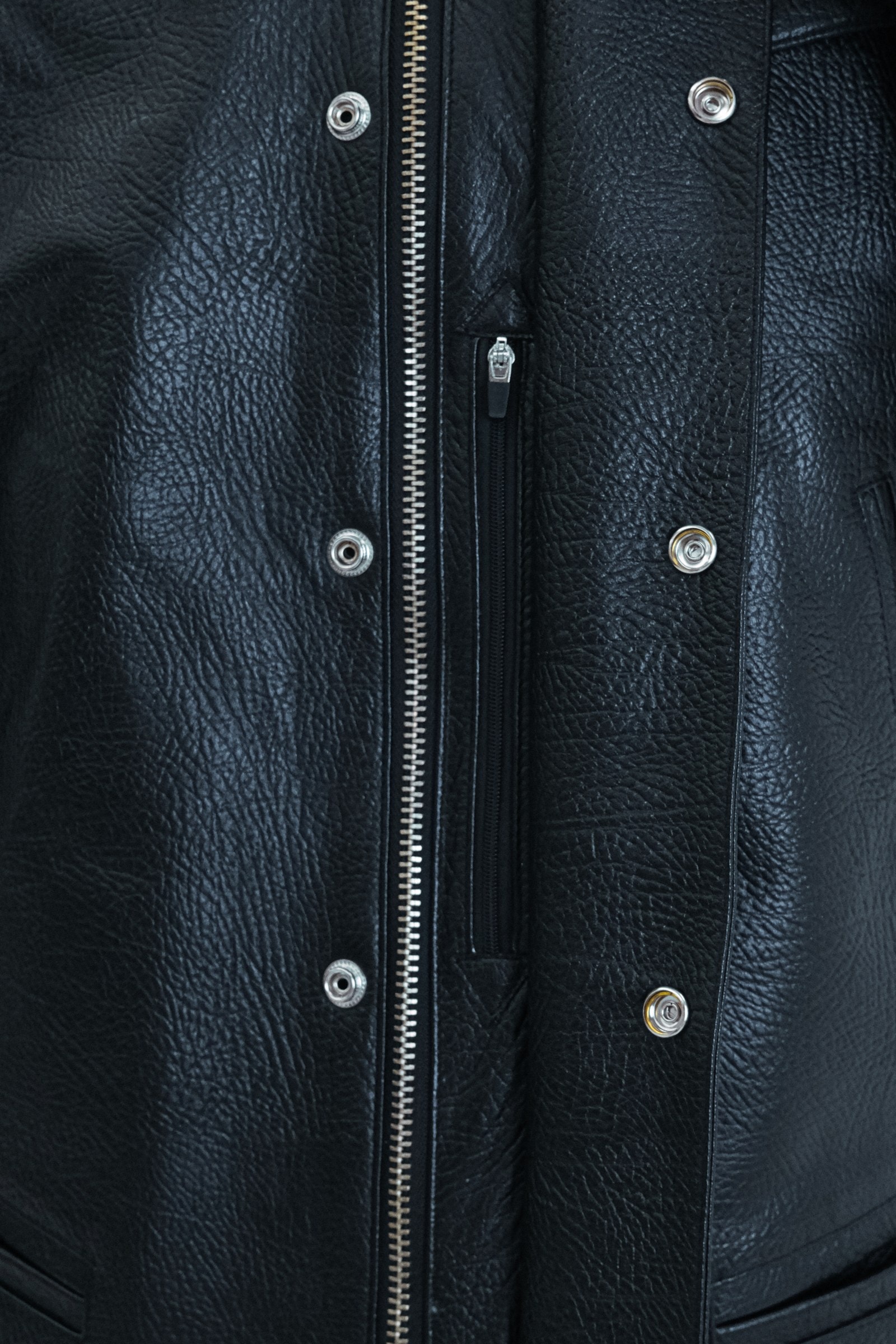Leather Oversized Jacket