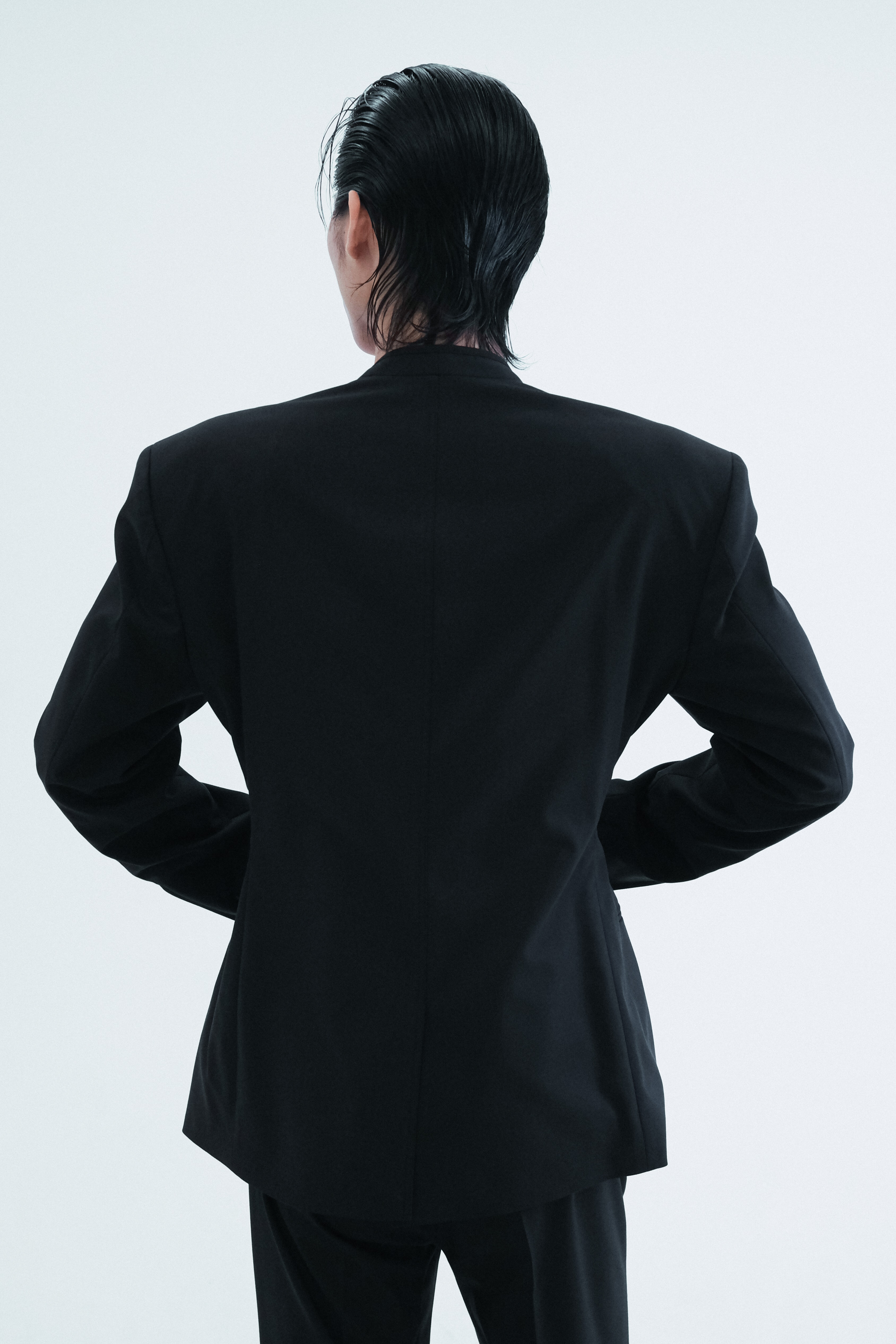 Worsted Slim-Waist Zip-Up Jacket