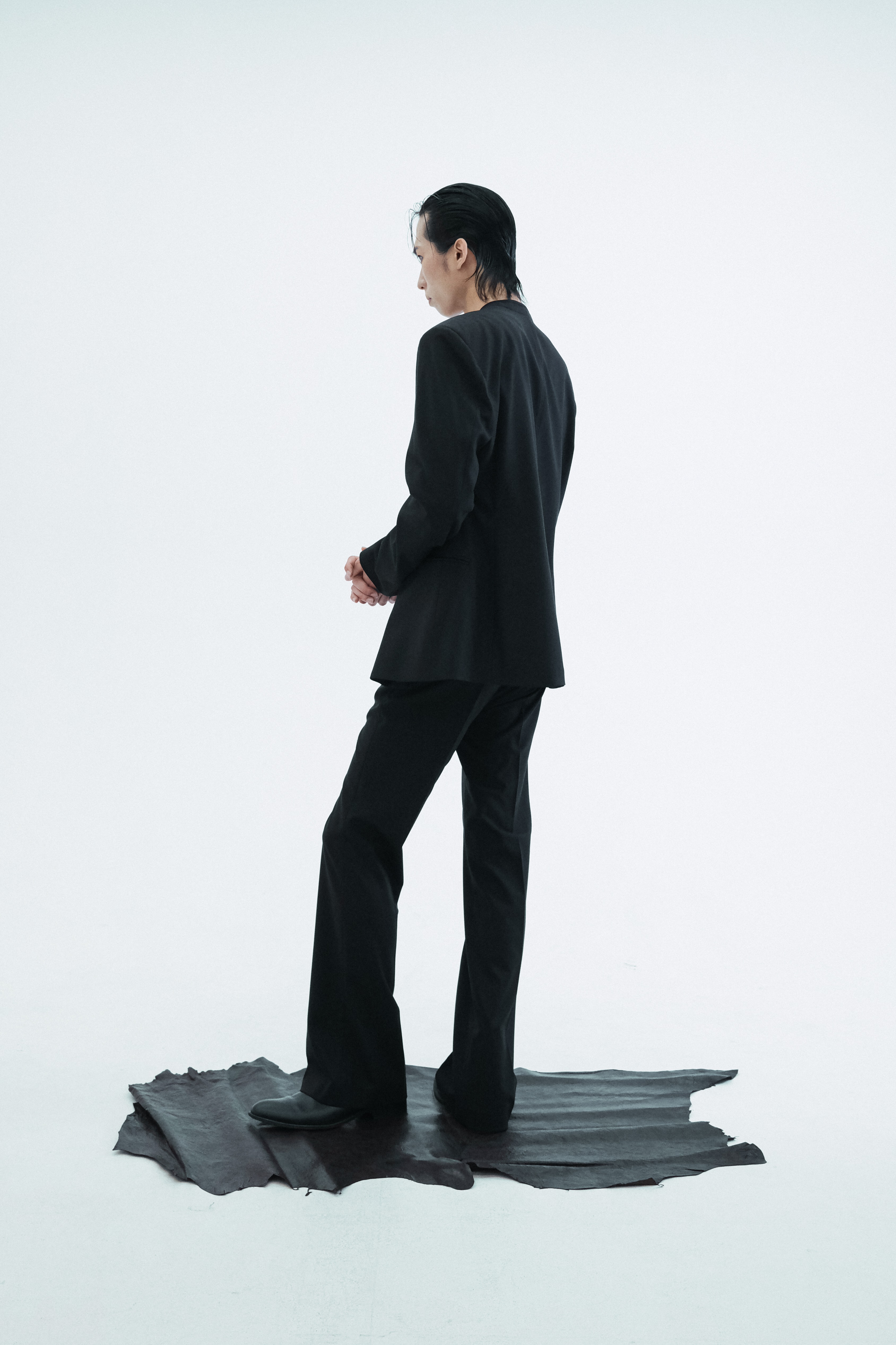 Worsted Slim-Waist Zip-Up Jacket