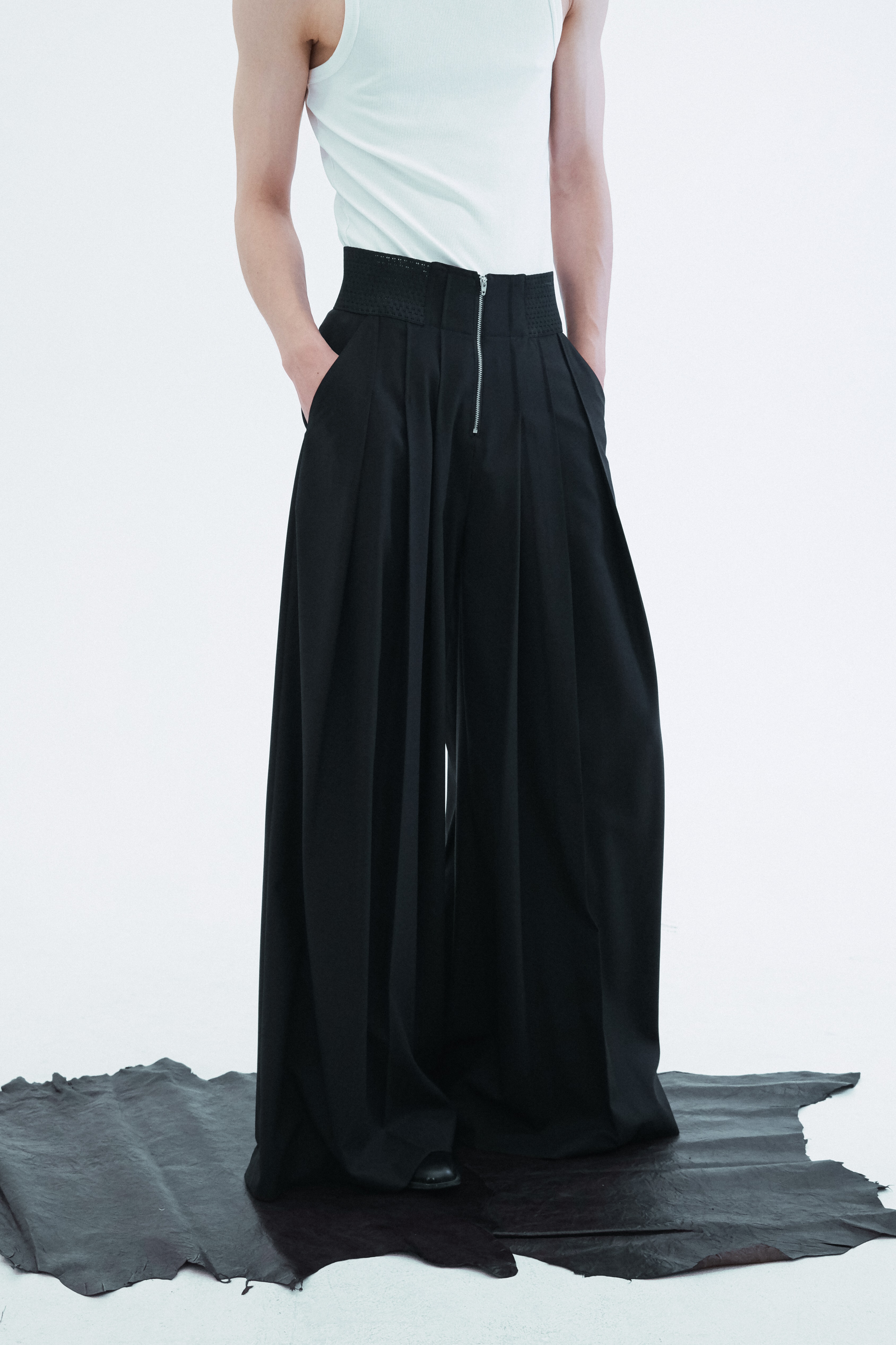 Worsted Wide Flare Pants