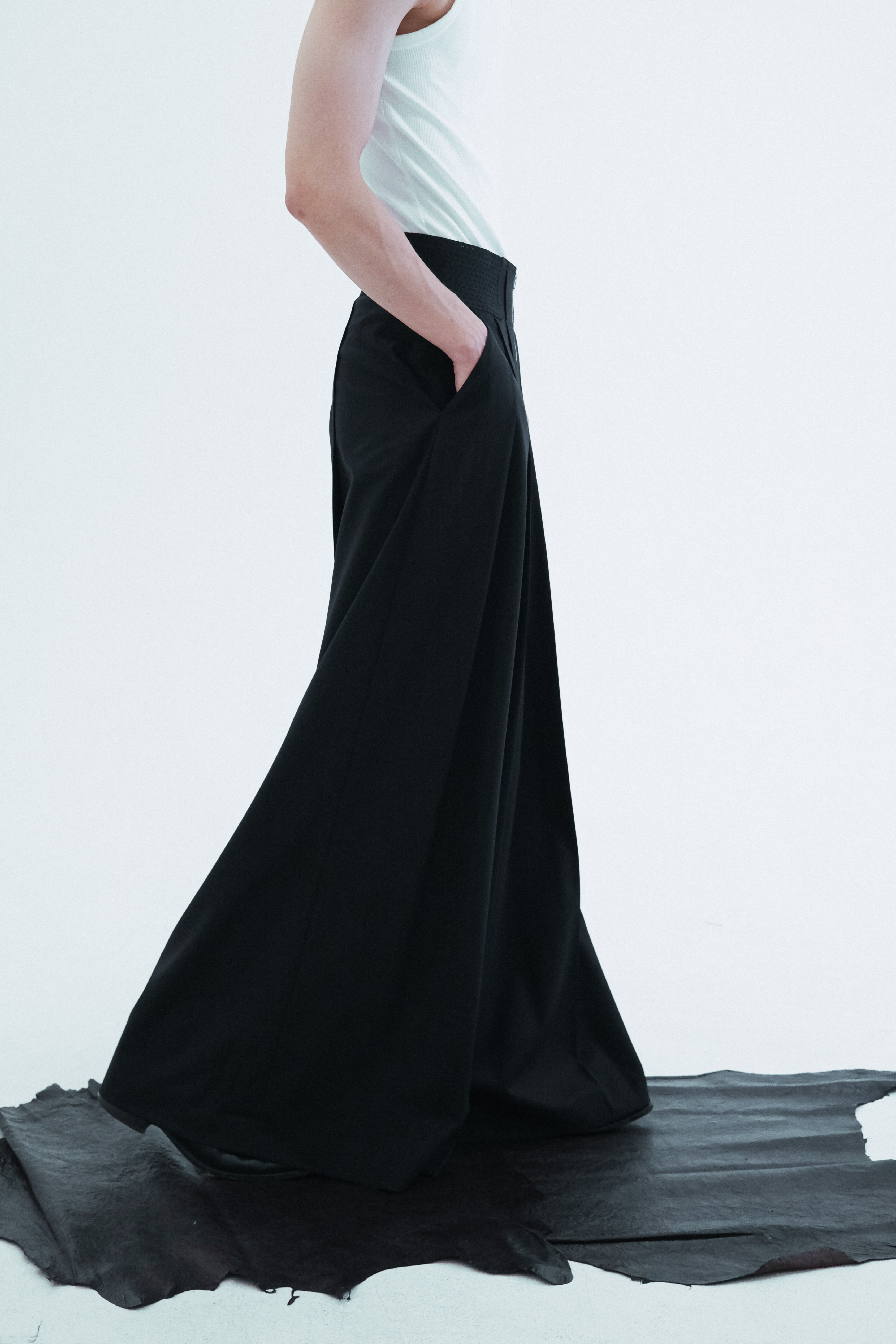 Worsted Wide Flare Pants