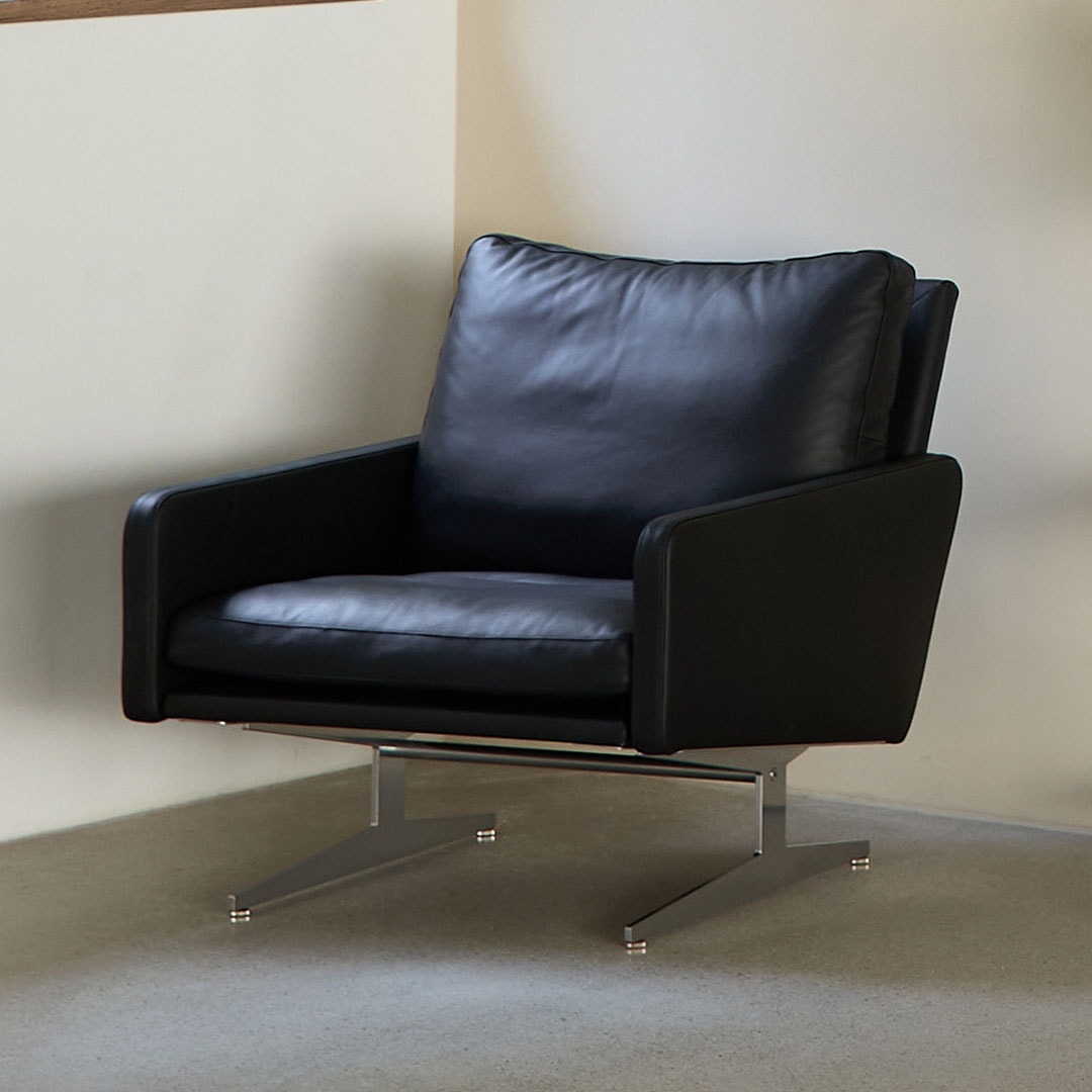 NO12. 750 Leather Lounge Sofa (1-seater side arm)