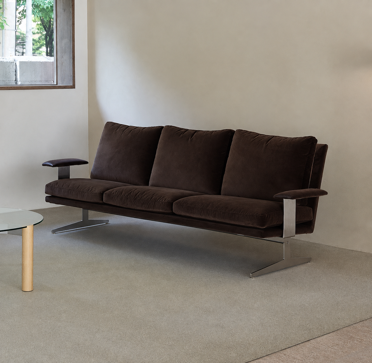 NO12. 2140 Lounge Sofa (3-seater tray)