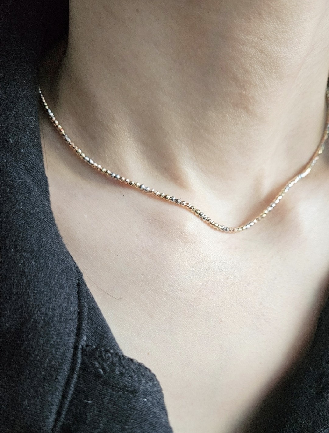 레인보우 볼 목걸이