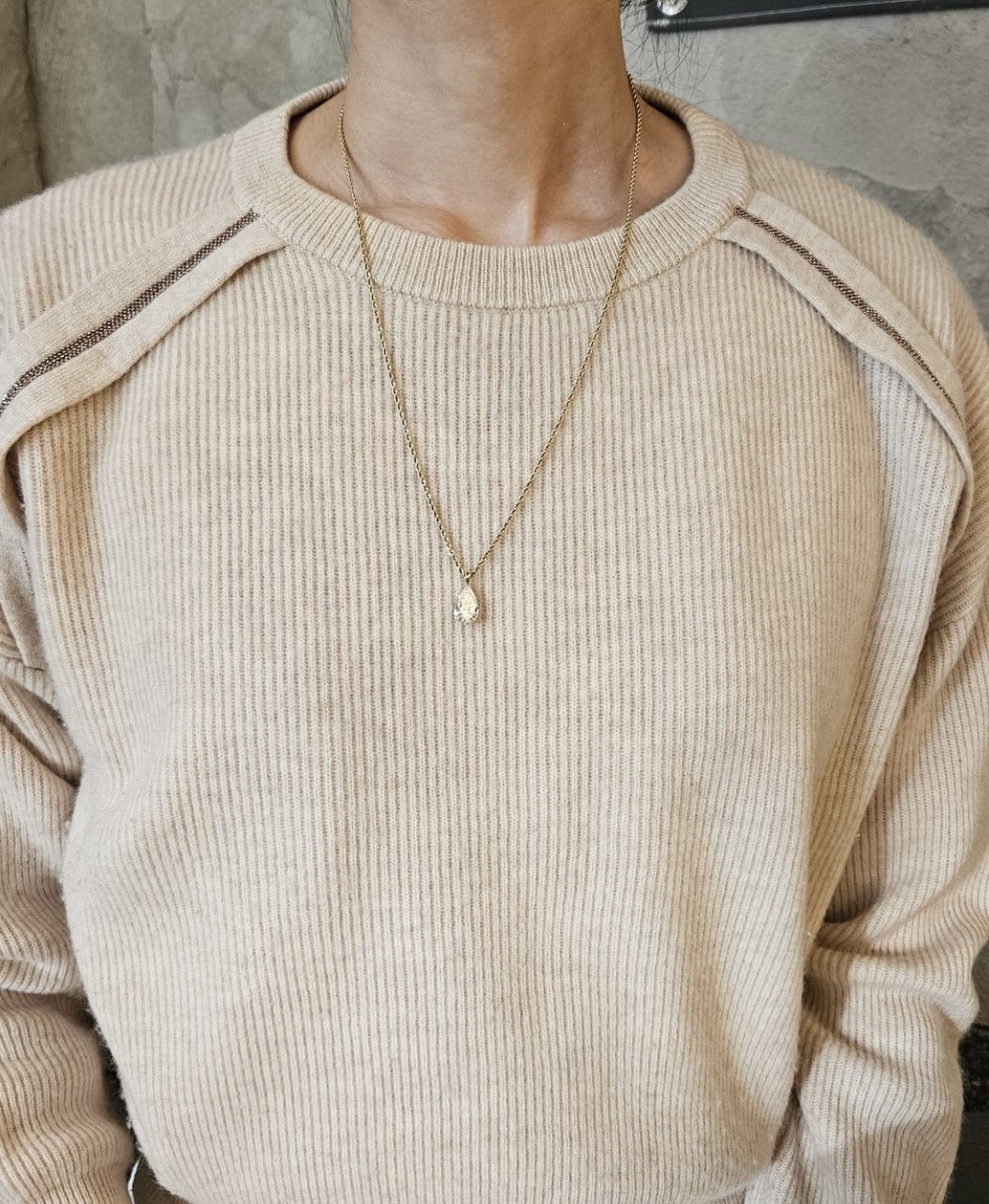페어컷 롱 목걸이